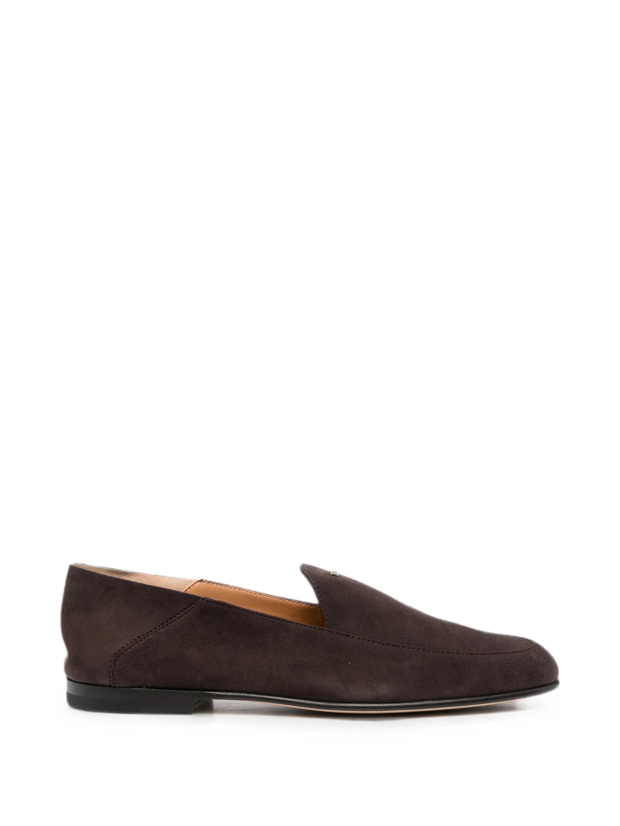 Tod's logo - detail suede loafers
