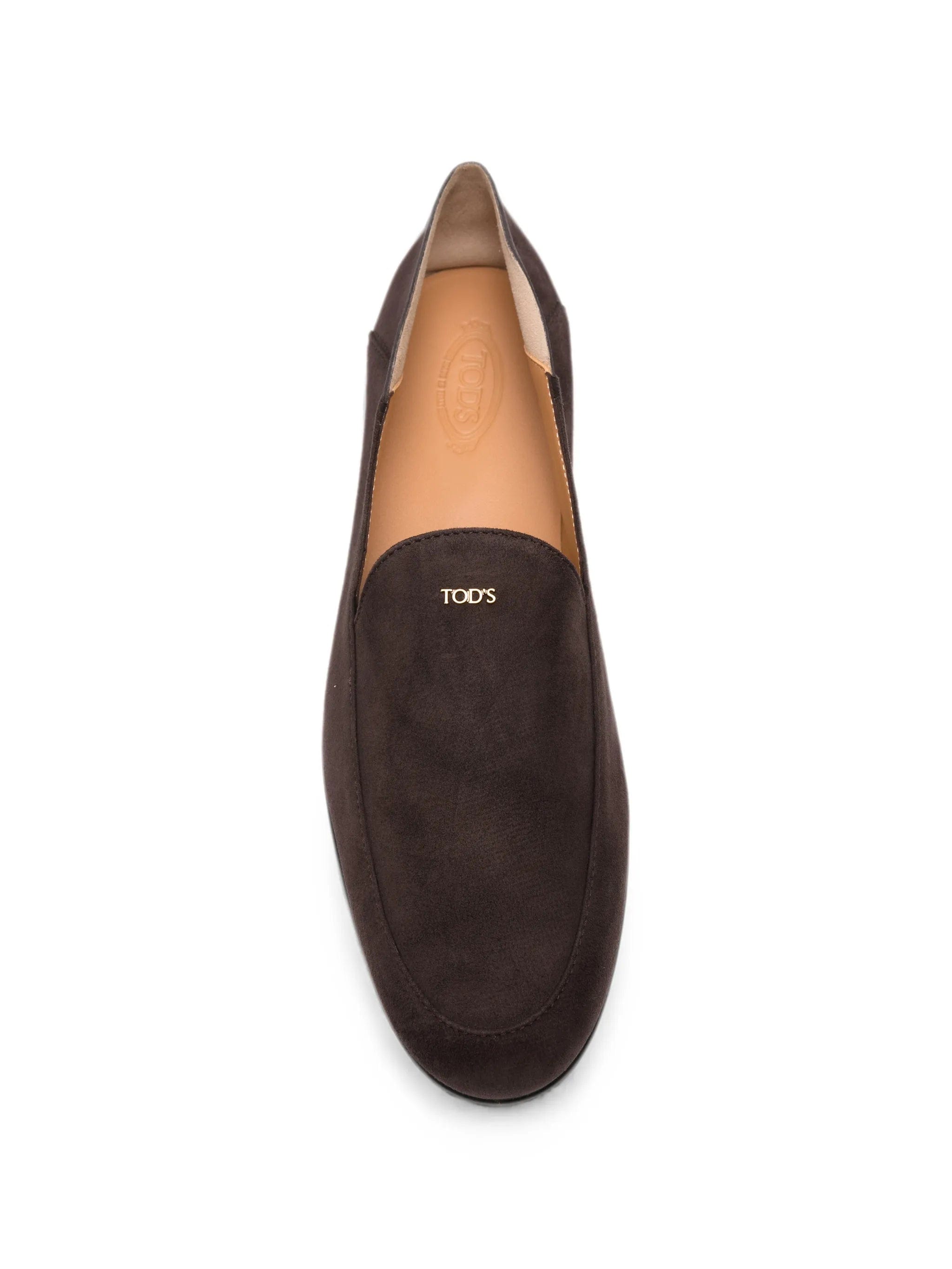 Tod's logo - detail suede loafers
