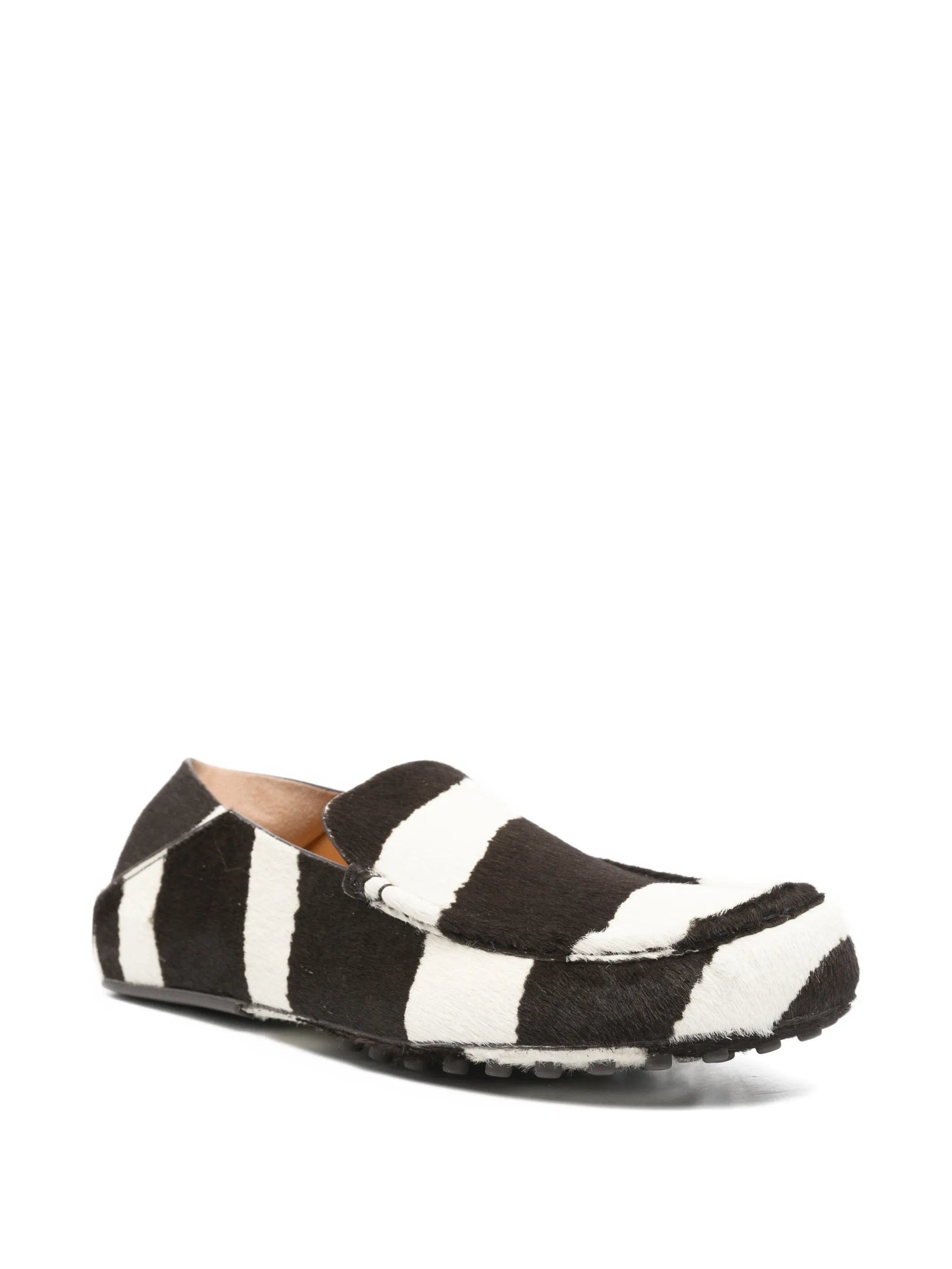Tod's striped gommino loafers