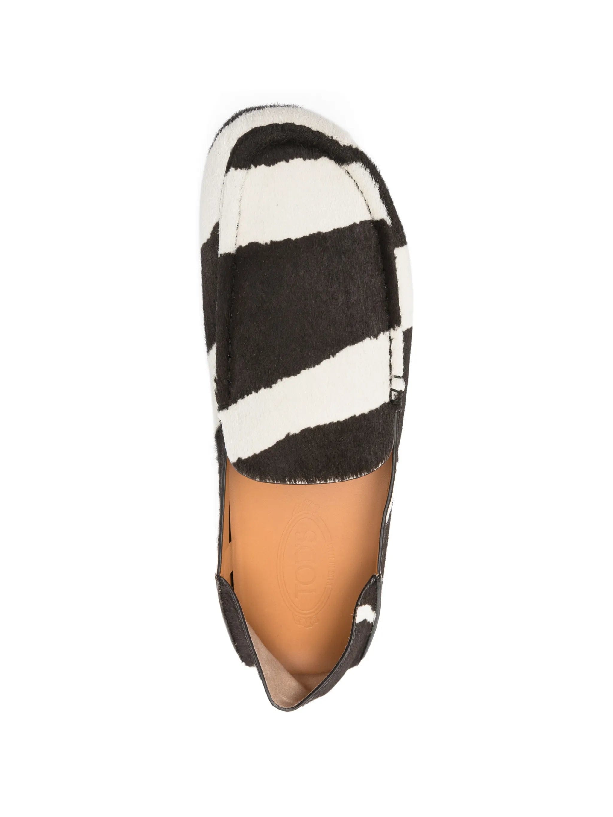 Tod's striped gommino loafers