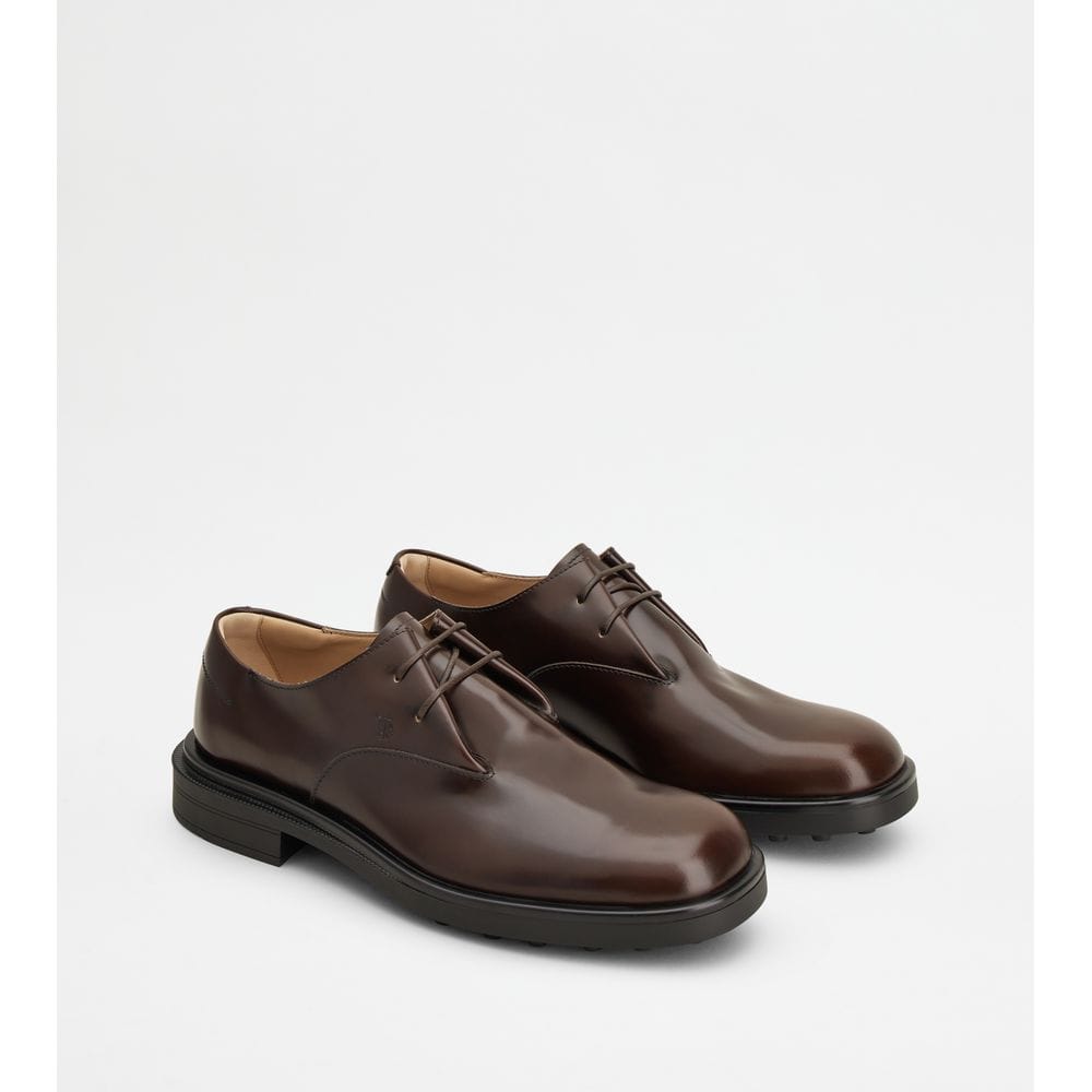 Tod's Tods Lace - Ups In Leather Brown Mens