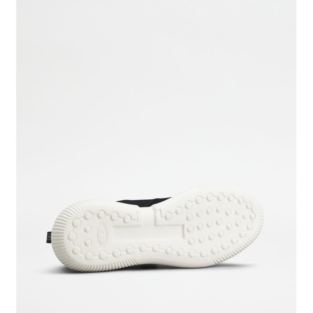 Tod's Tods No_Code Knit In Technical Fabric And Leather Black Mens