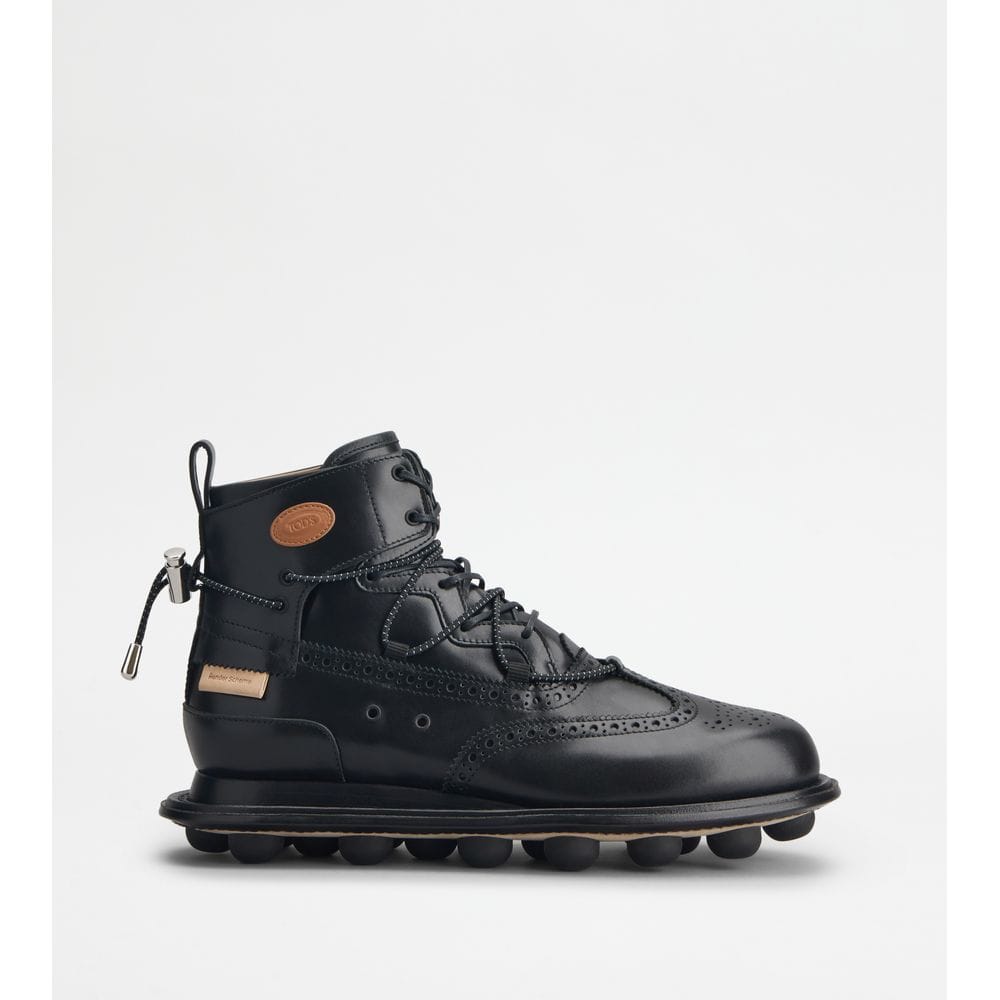 Tod's Tods Ankle Boots In Leather Nero Mens