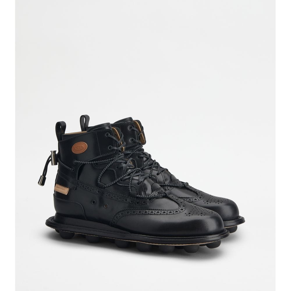 Tod's Tods Ankle Boots In Leather Nero Mens