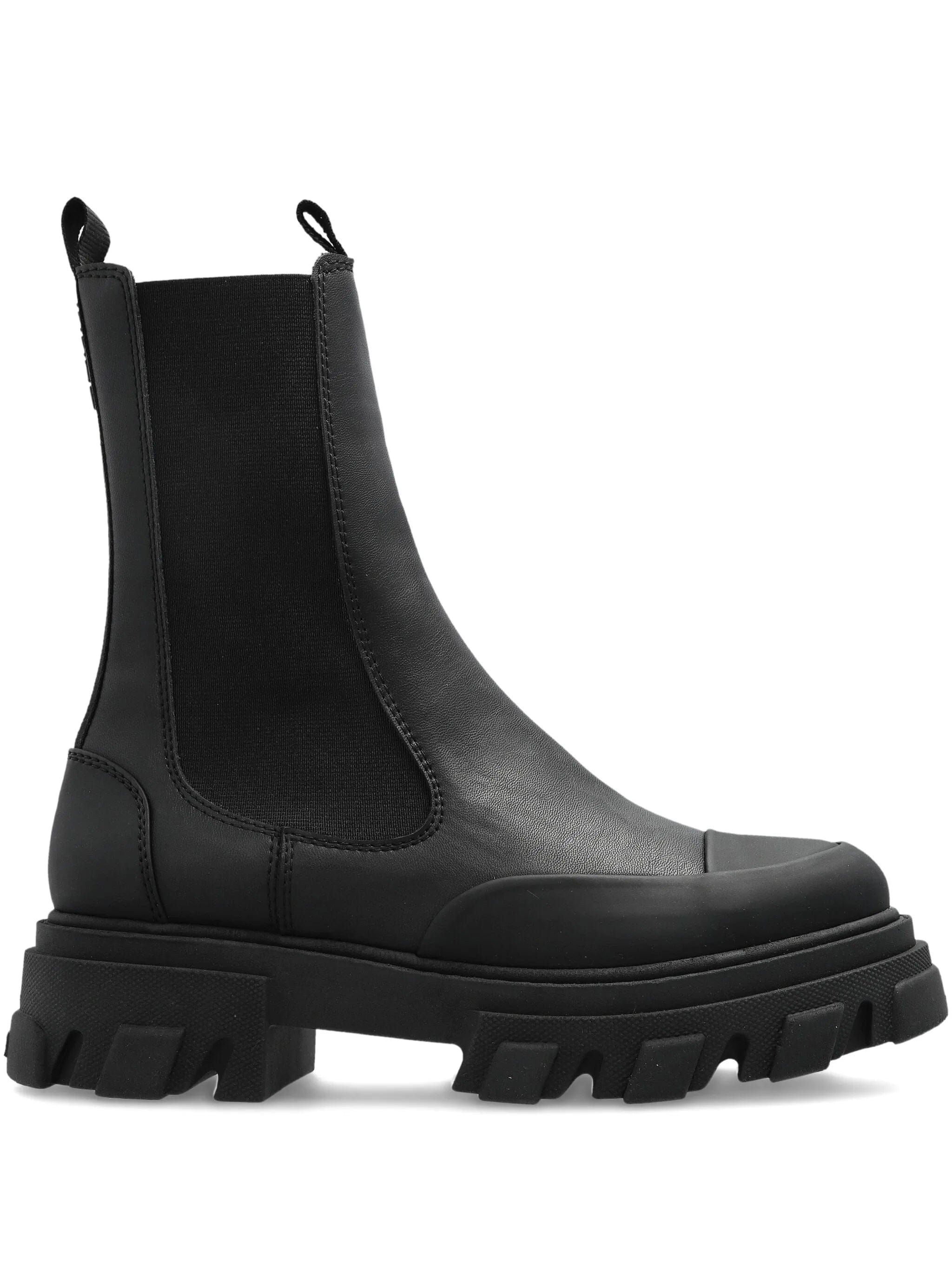 GANNI leather ankle boots