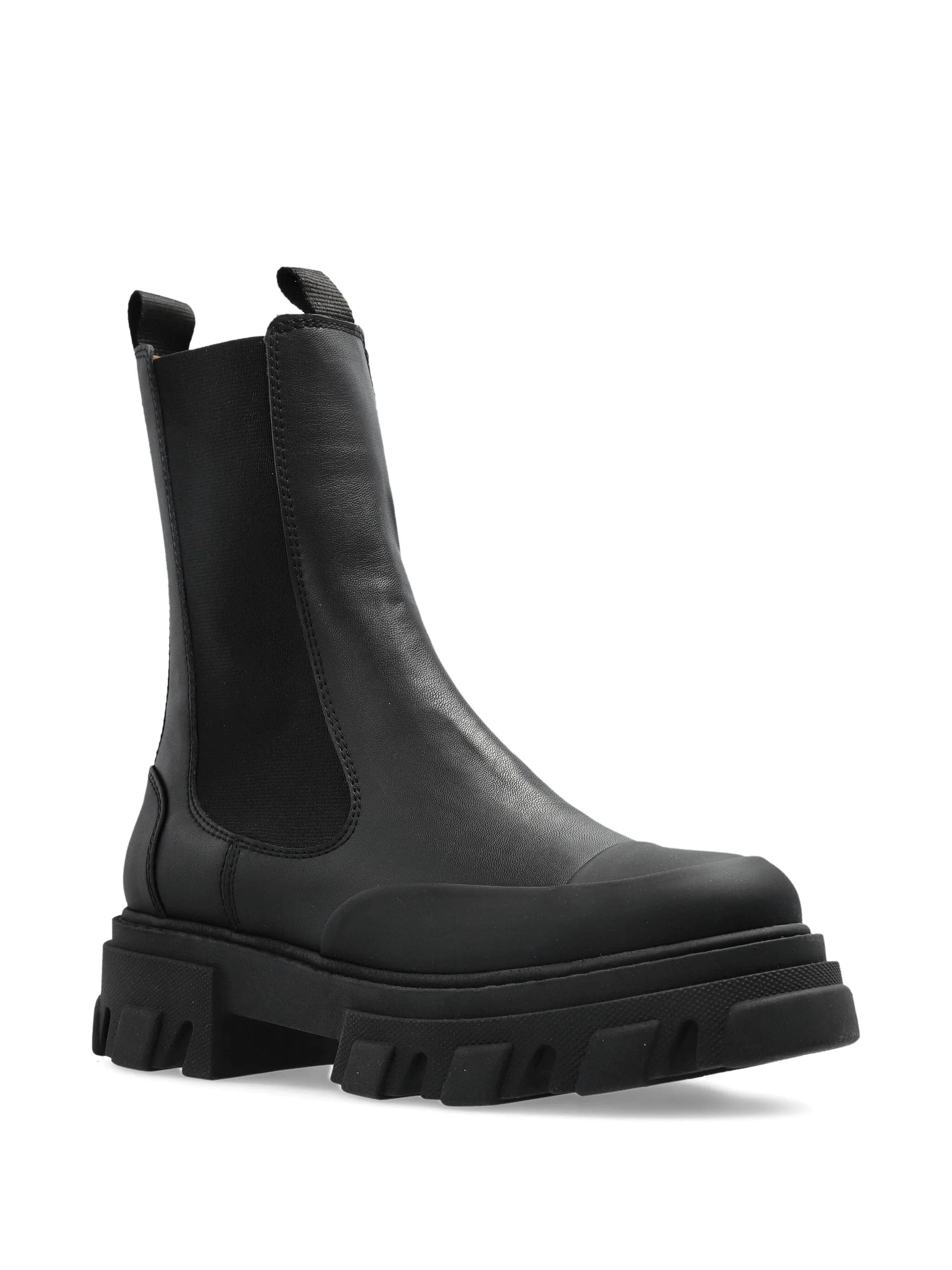 GANNI leather ankle boots