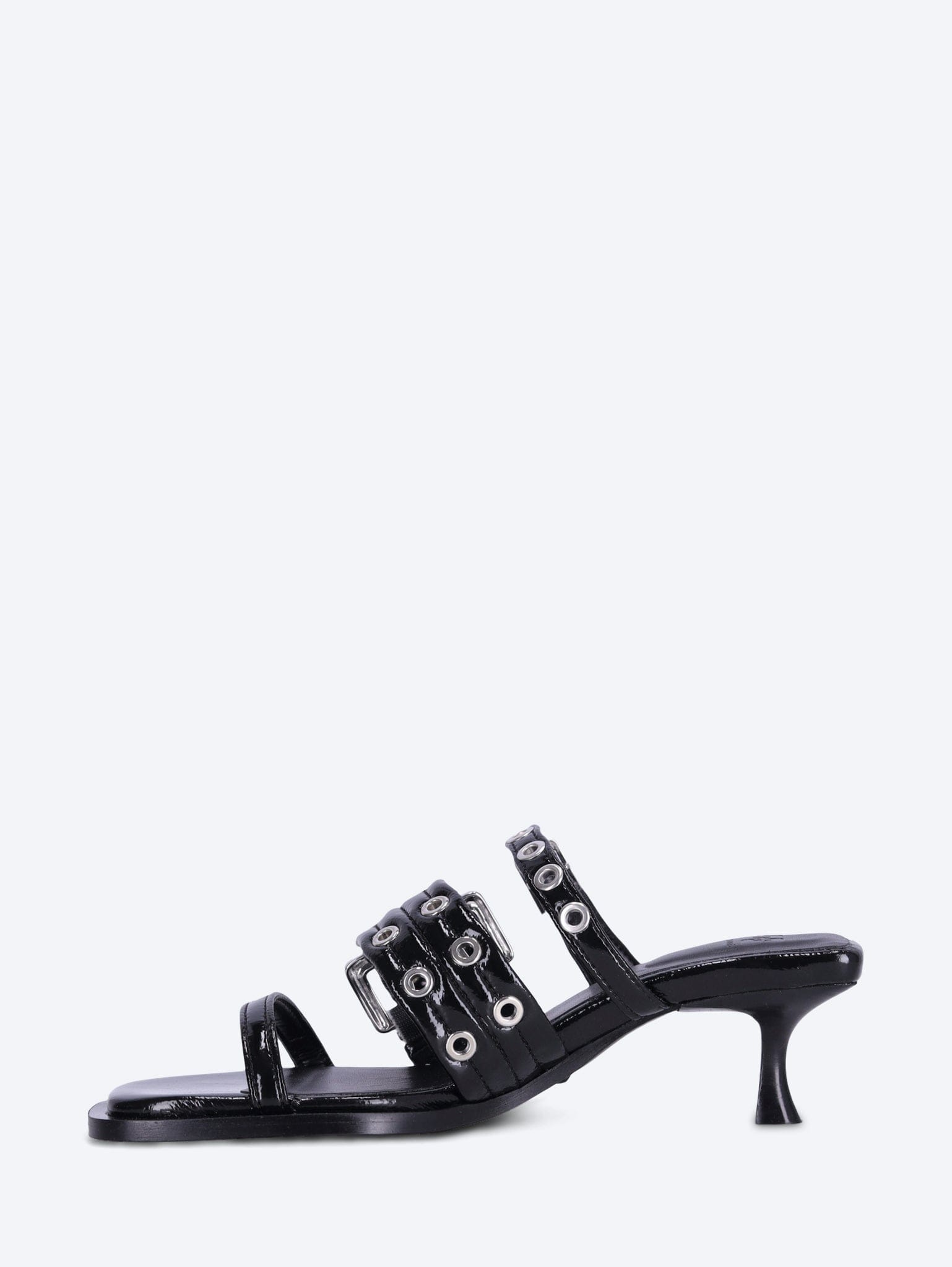 GANNI Buckle strap mules
