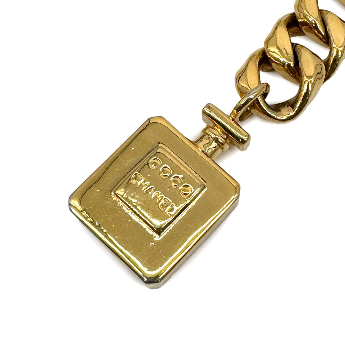 Luxury Promise Japan VINTAGE CHANEL CHAIN BELT PERFUME MOTIF CHARM ACCESSORY 90324795