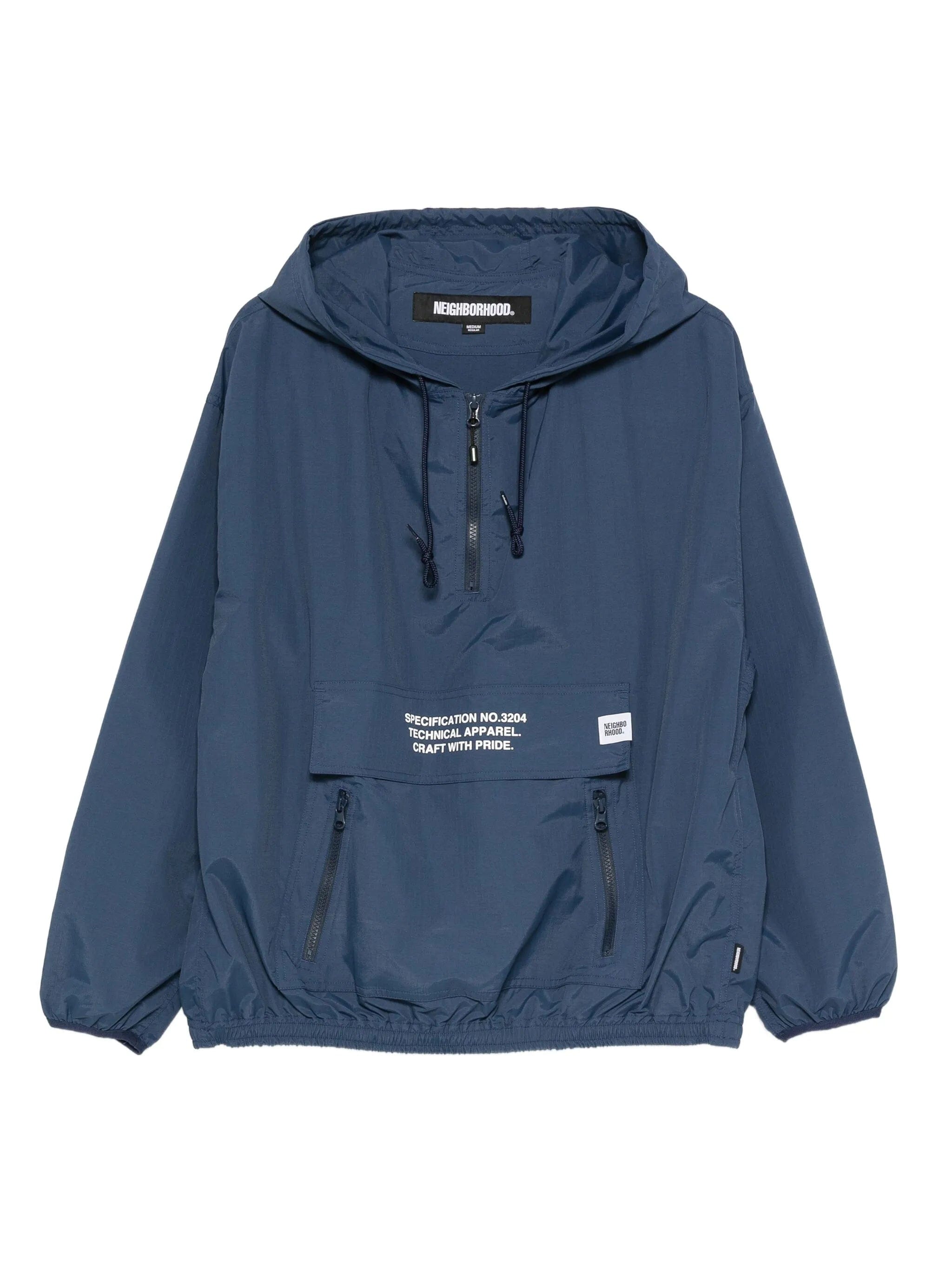 Neighborhood logo - print hooded jacket