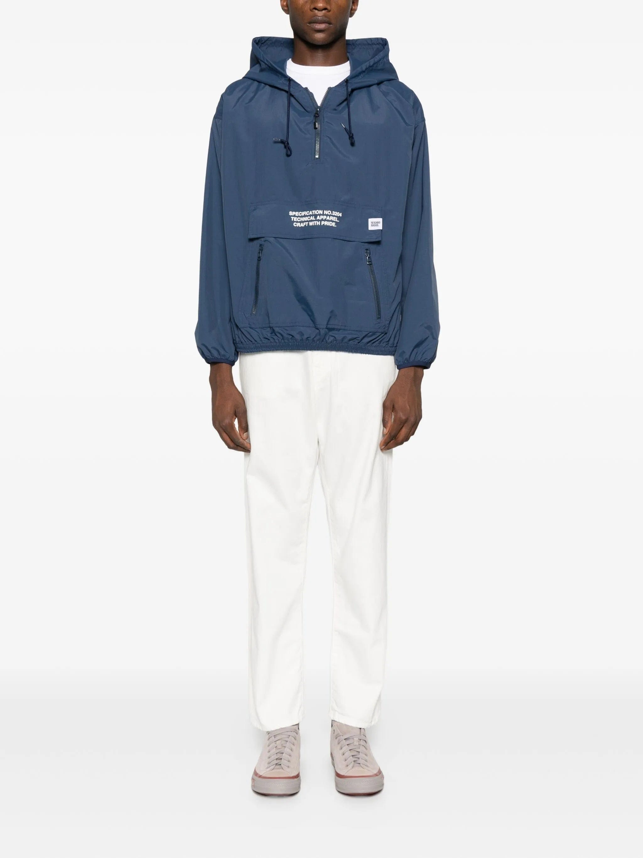 Neighborhood logo - print hooded jacket