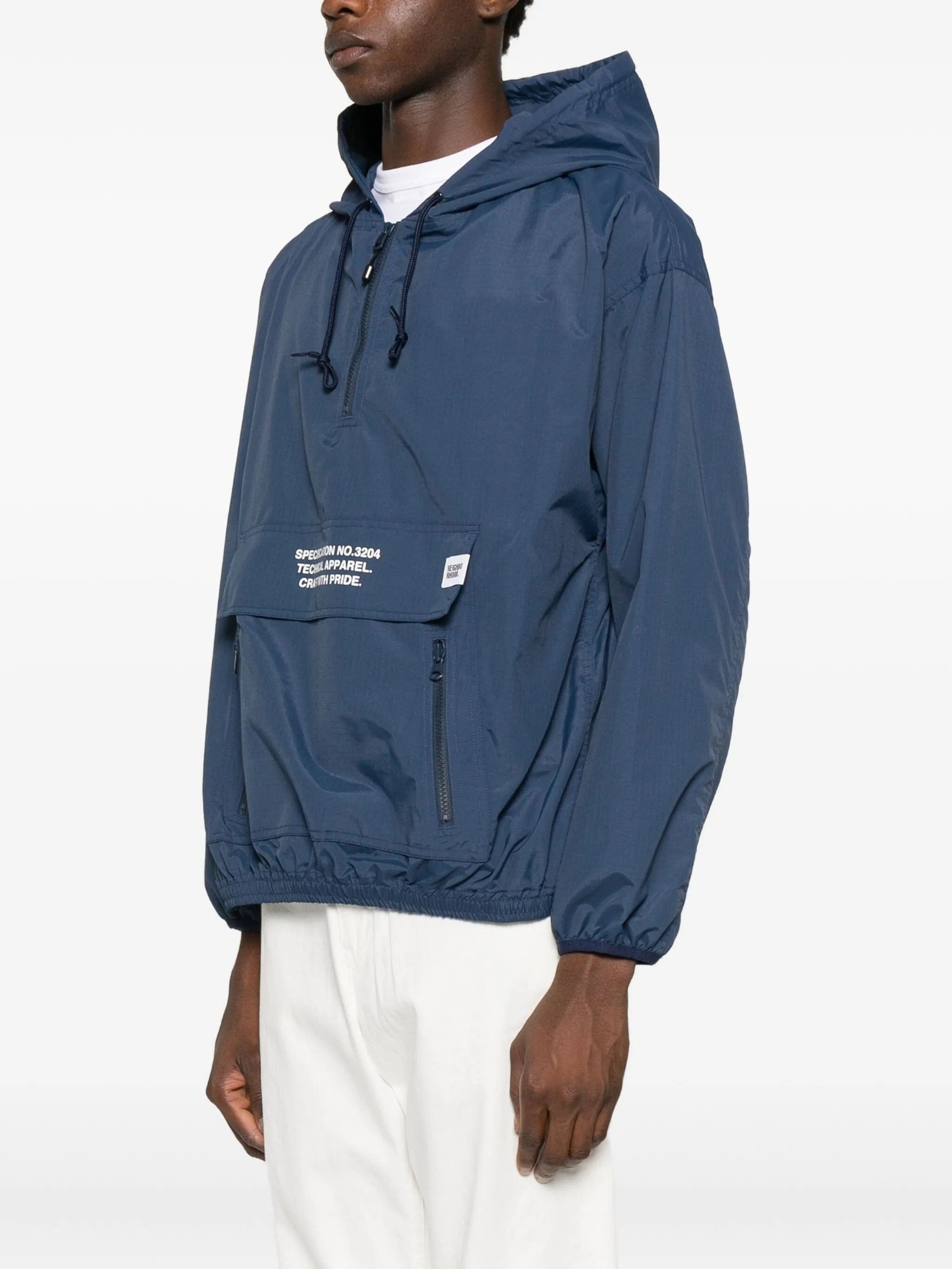 Neighborhood logo - print hooded jacket