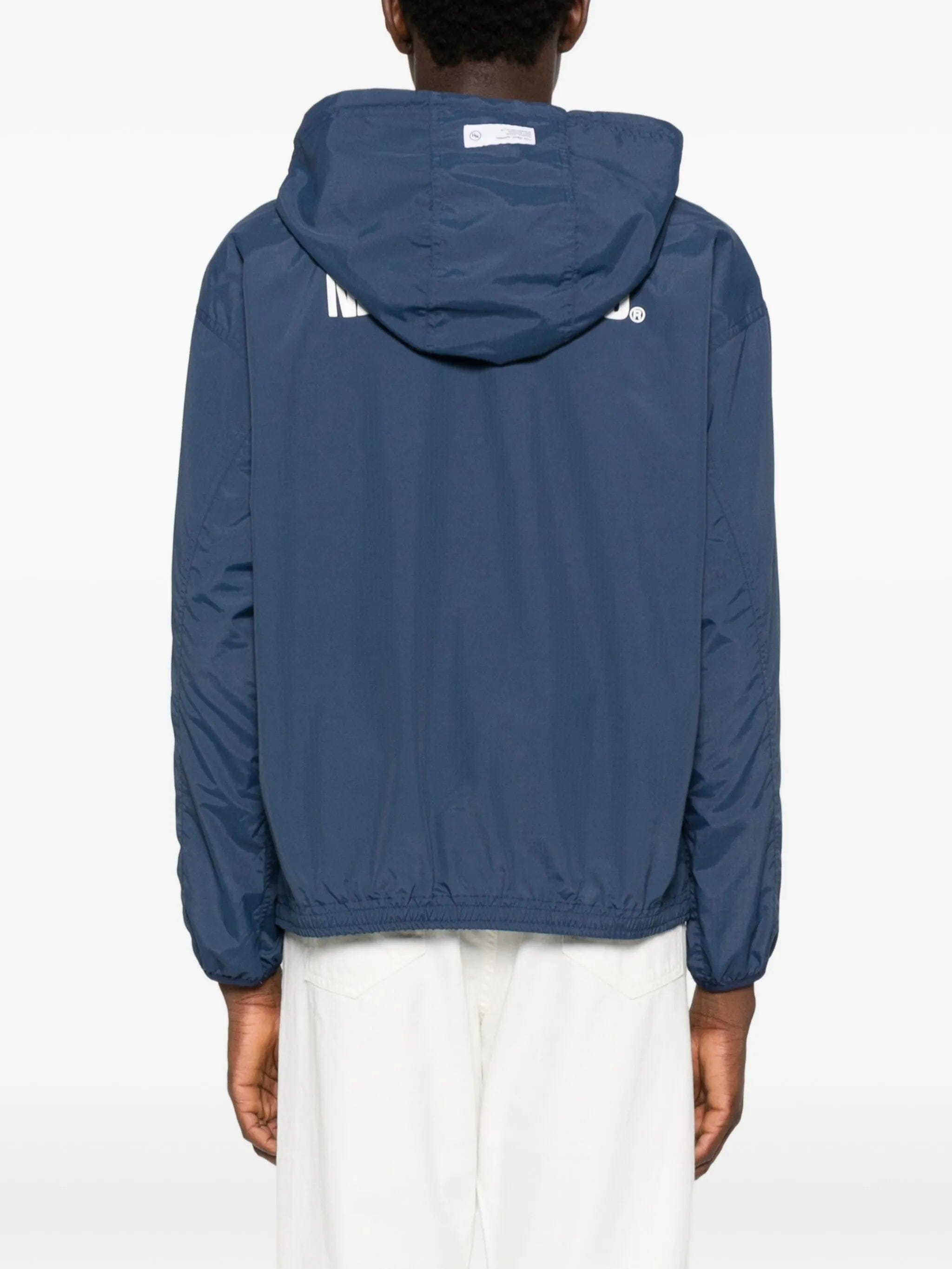 Neighborhood logo - print hooded jacket