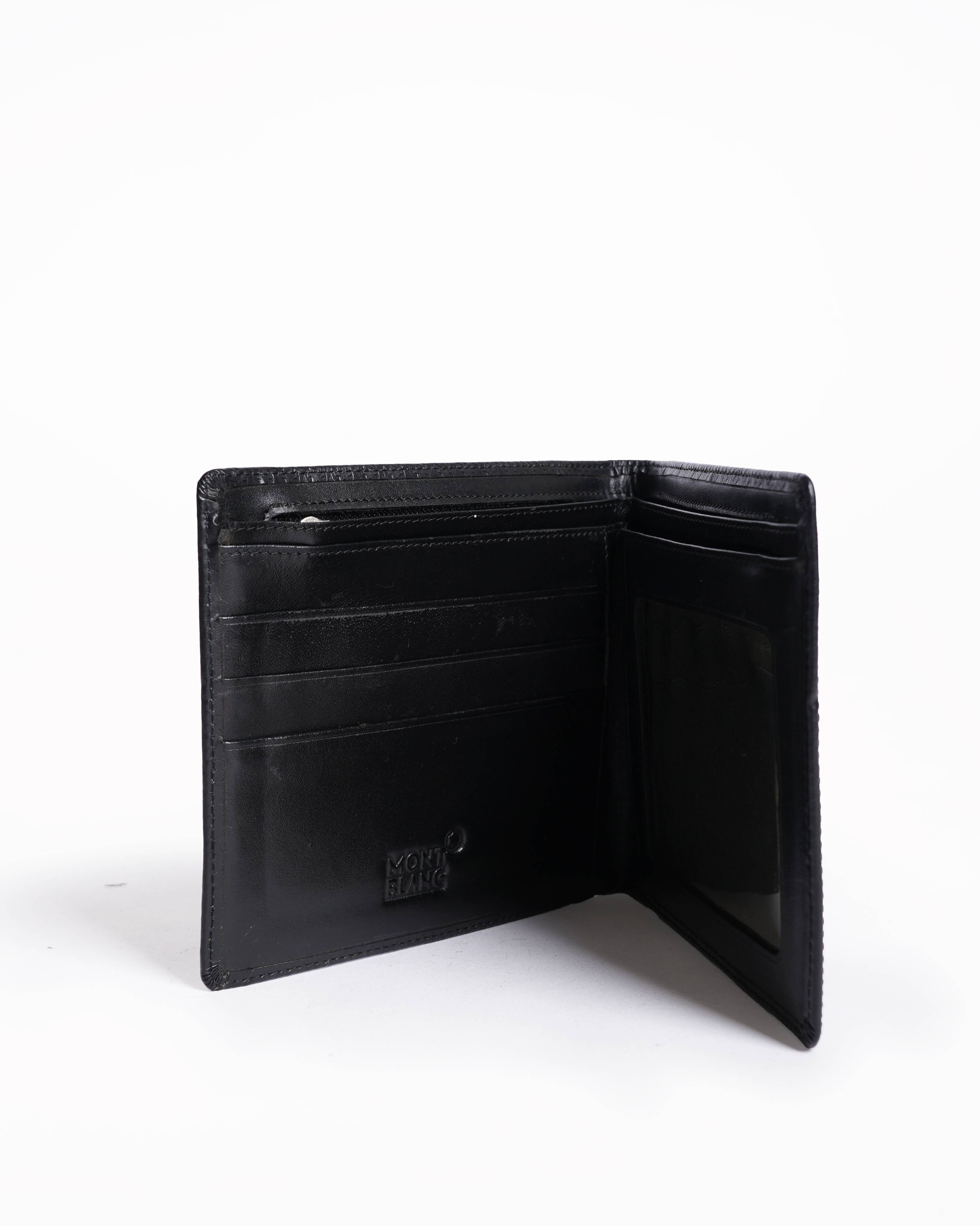 Montblanc Mont Blanc black Star Logo Embossed wallet