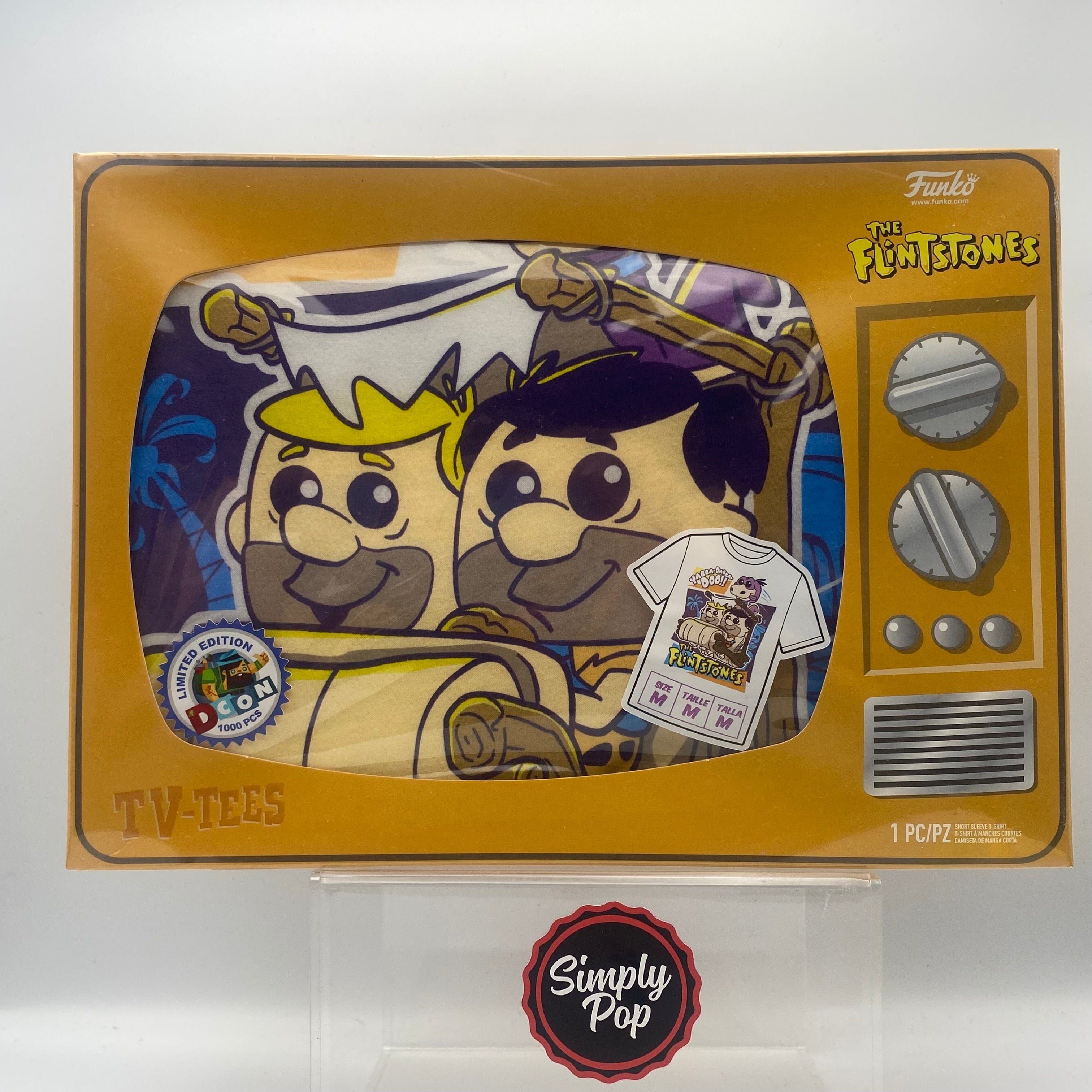 Funko The Flintstones TV - Tees Size Medium (M) Designer Con Exclusive DCON 2018
