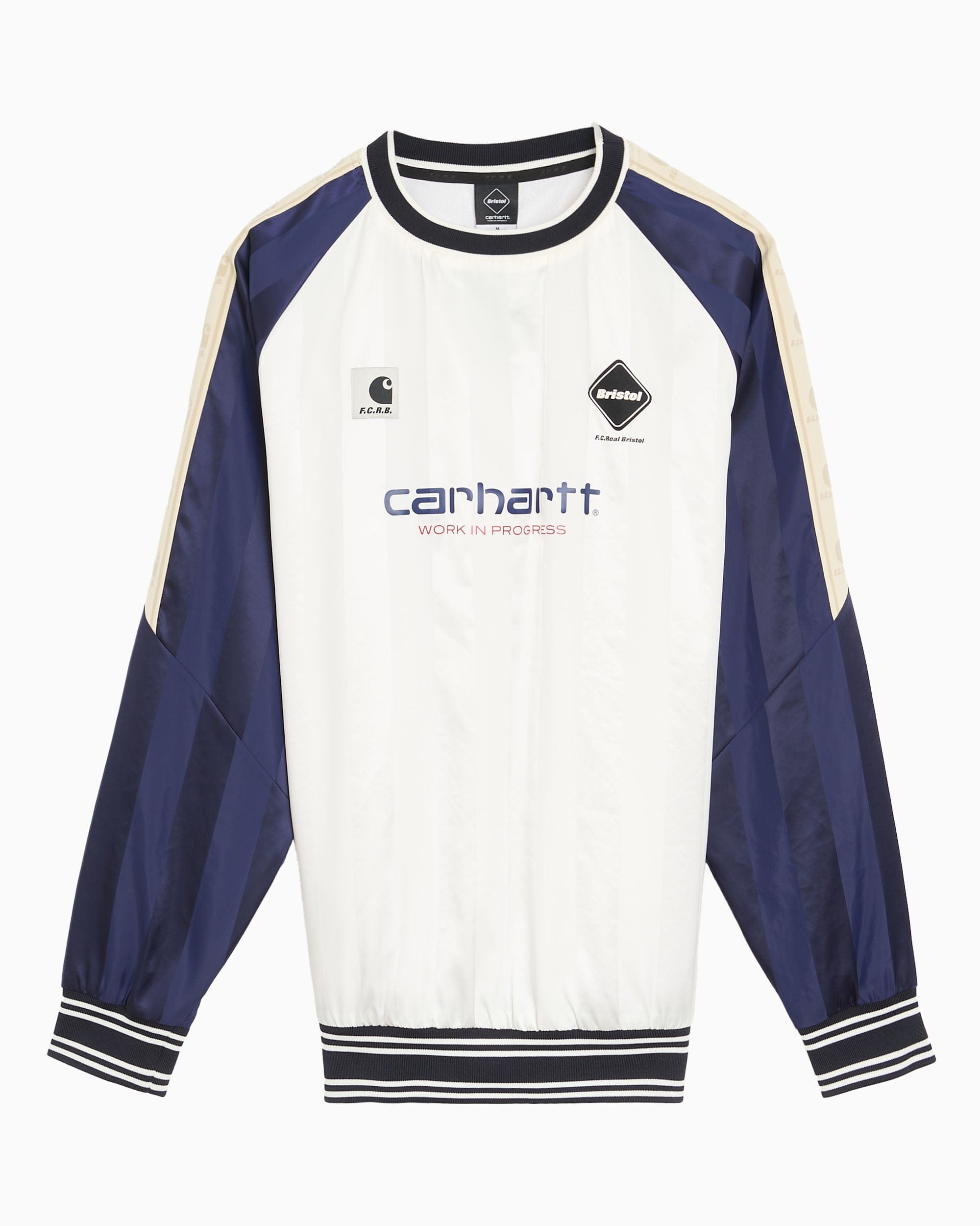 Carhartt WIP Sudadera de rayas Carhartt WIP x F.C. Real Bristol Warm Up Unisex