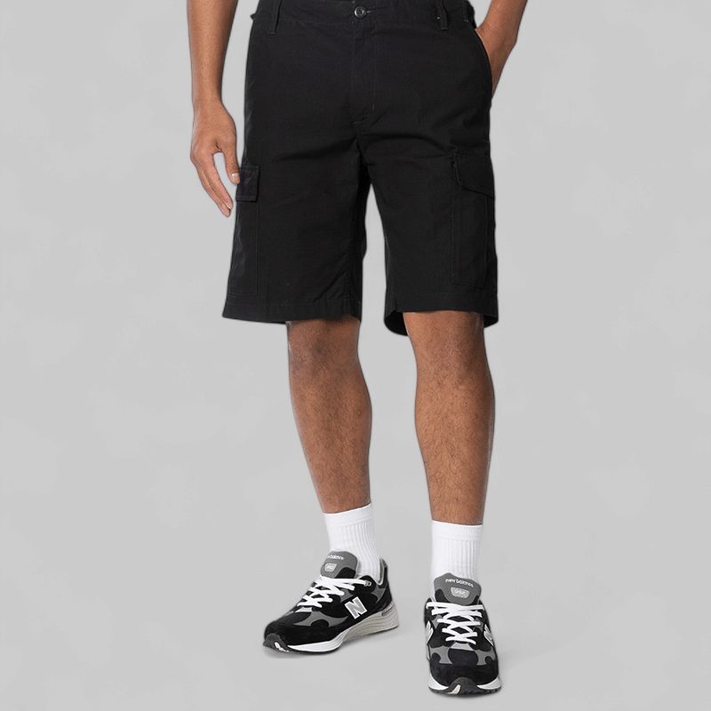 Carhartt WIP Aviation Short - Black Rinsed