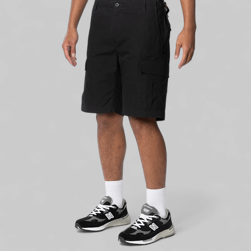 Carhartt WIP Aviation Short - Black Rinsed