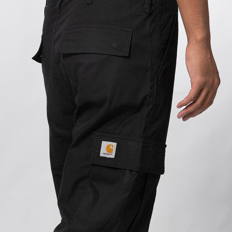 Carhartt WIP Regular Cargo Pant - Black Rinsed
