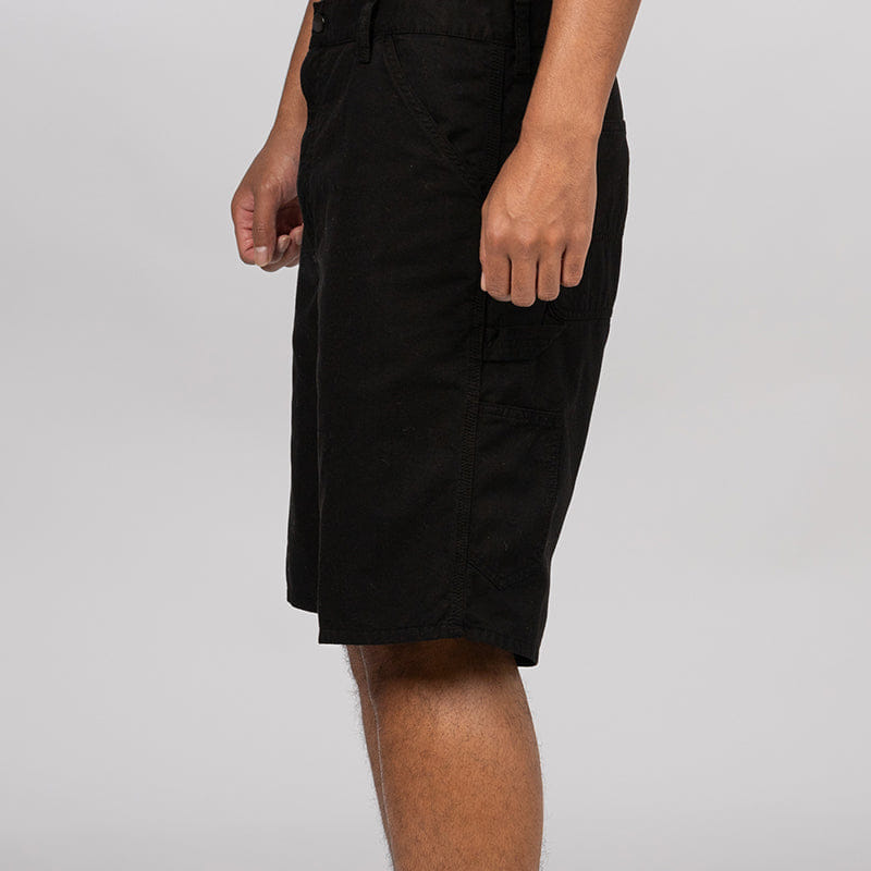 Carhartt WIP Single Knee Short - Black Garment Dyed