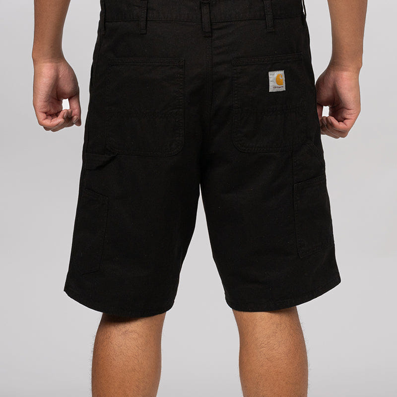 Carhartt WIP Single Knee Short - Black Garment Dyed