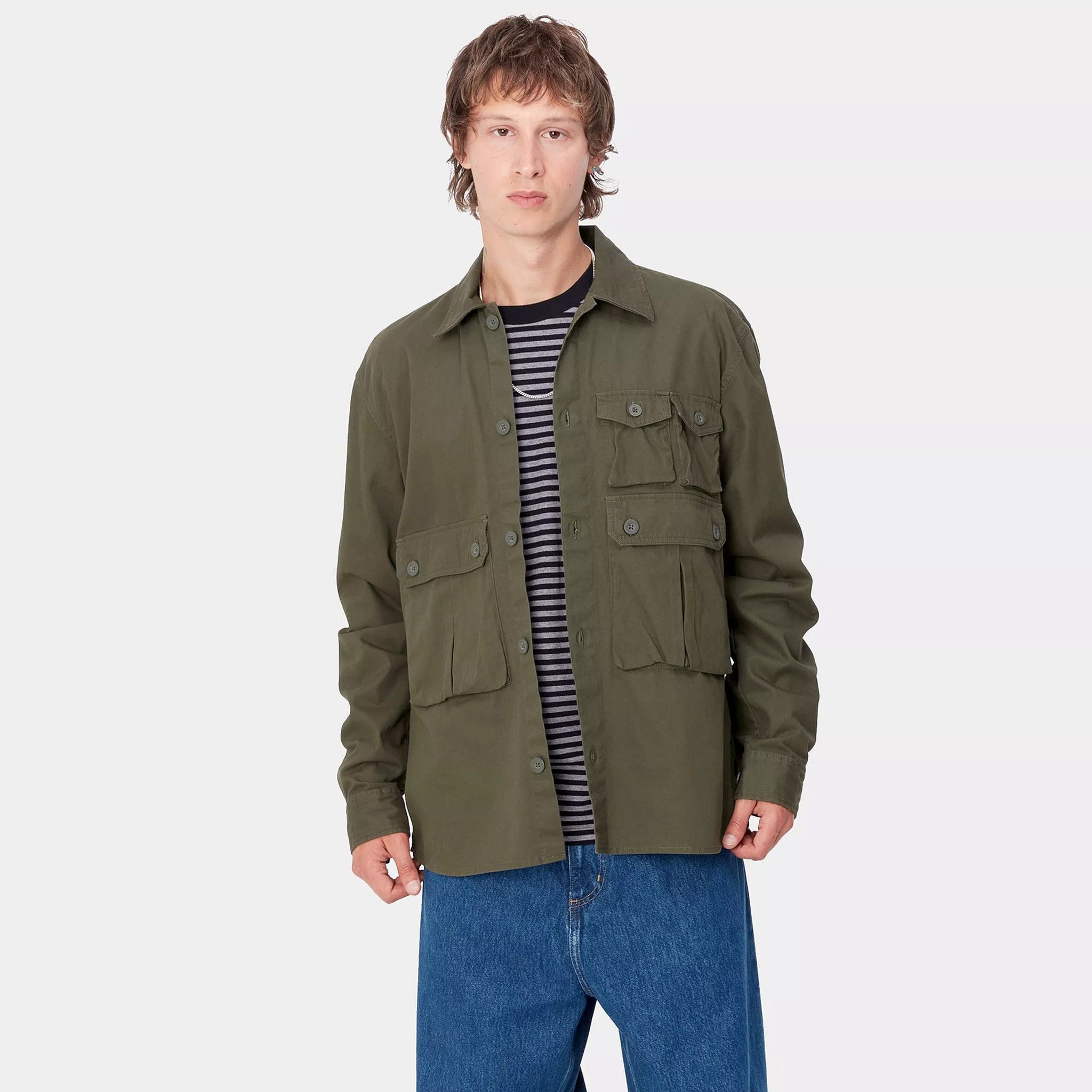 Carhartt WIP Tracker Shirt L/S (Office Green)