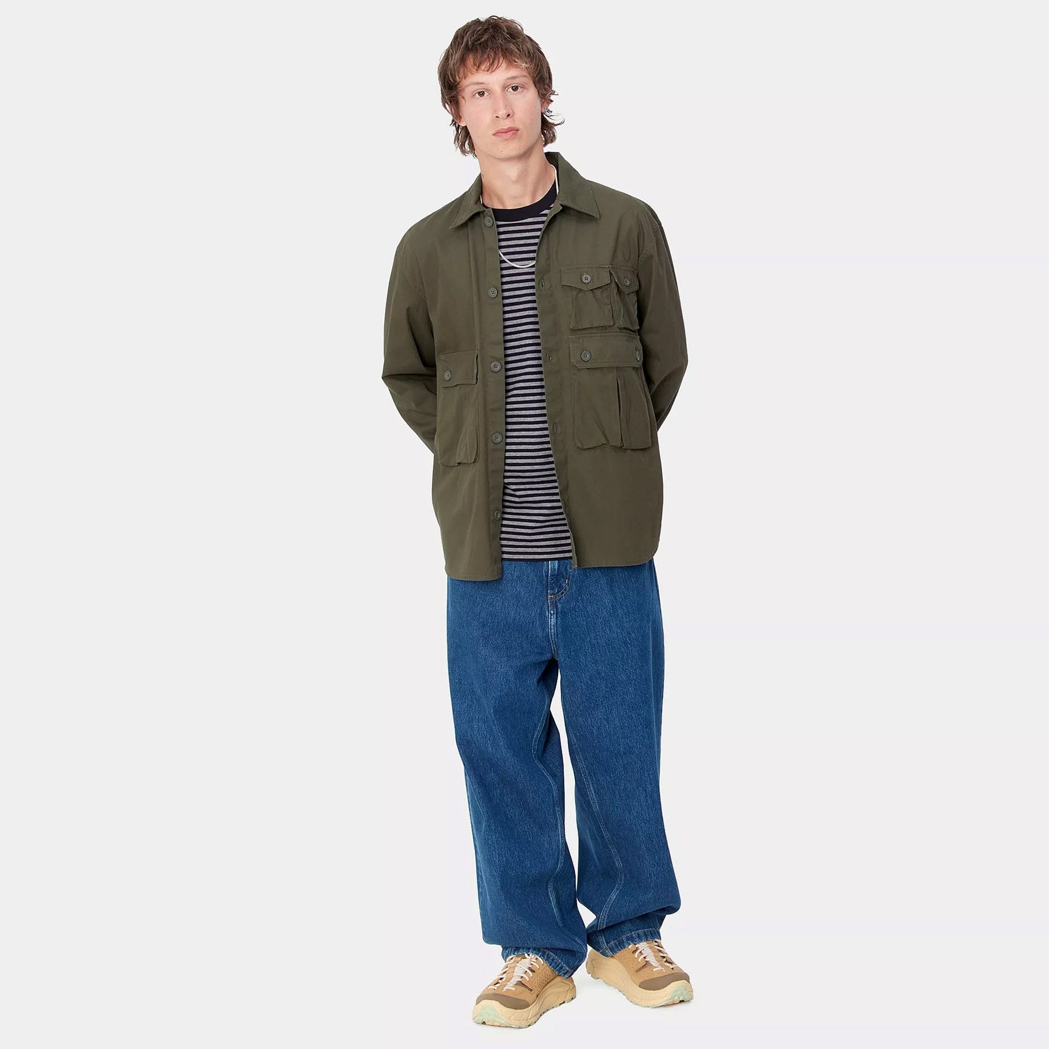 Carhartt WIP Tracker Shirt L/S (Office Green)