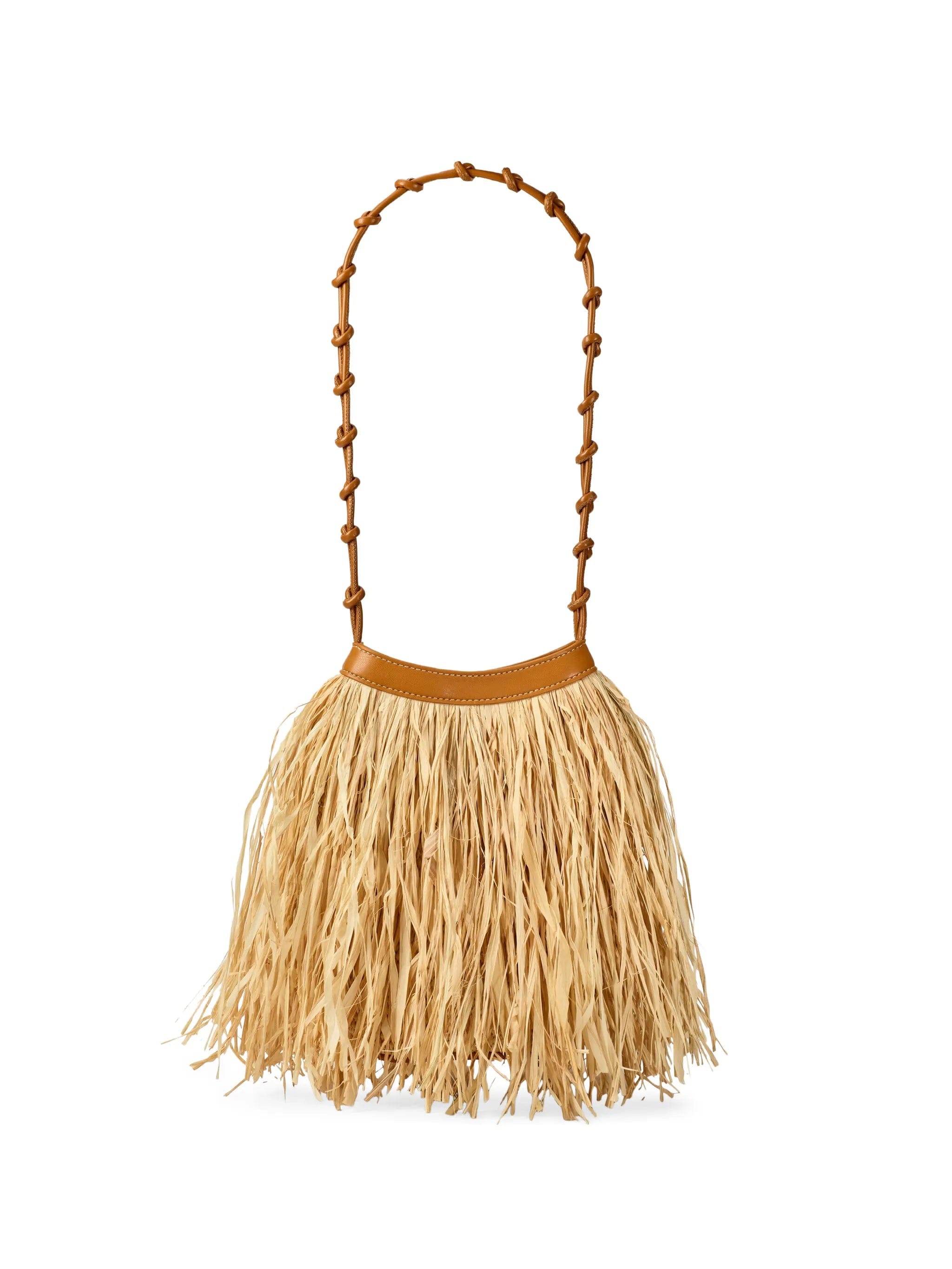 Simon Miller Isla raffia shoulder bag