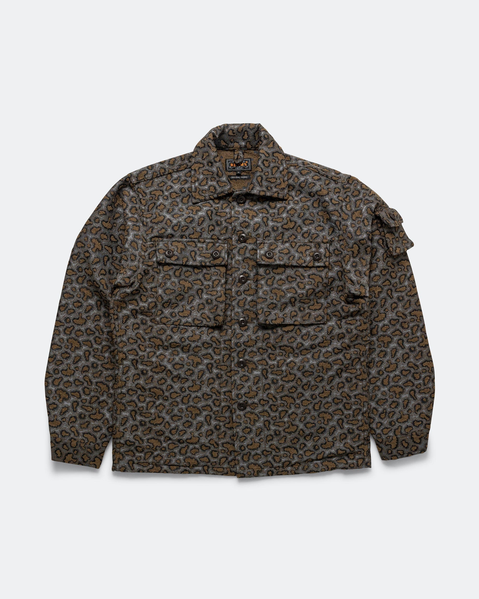 Beams Plus MIL SHT - JAC Camo Jacquard - Brown