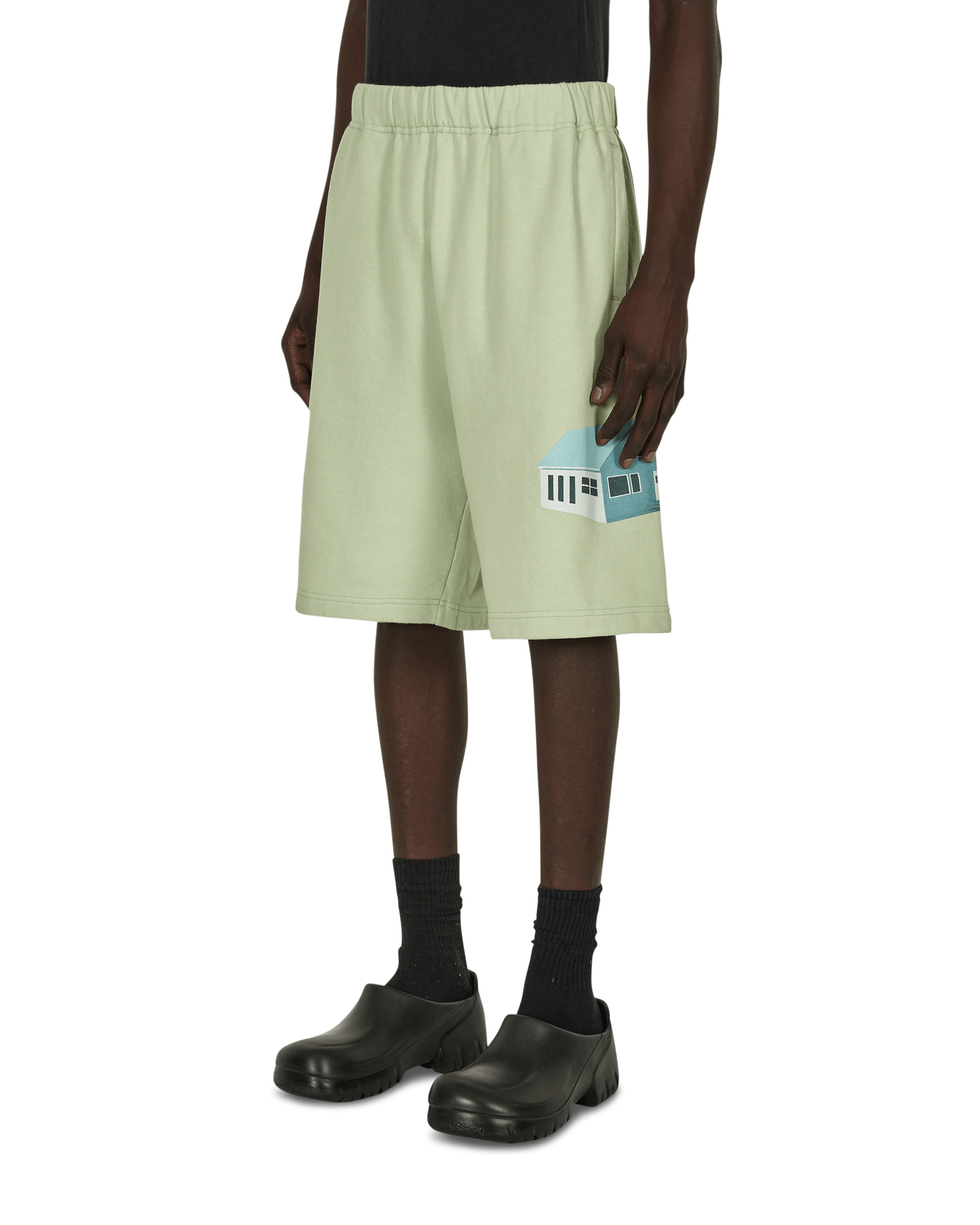 Undercover Cotton Sweatshorts Green