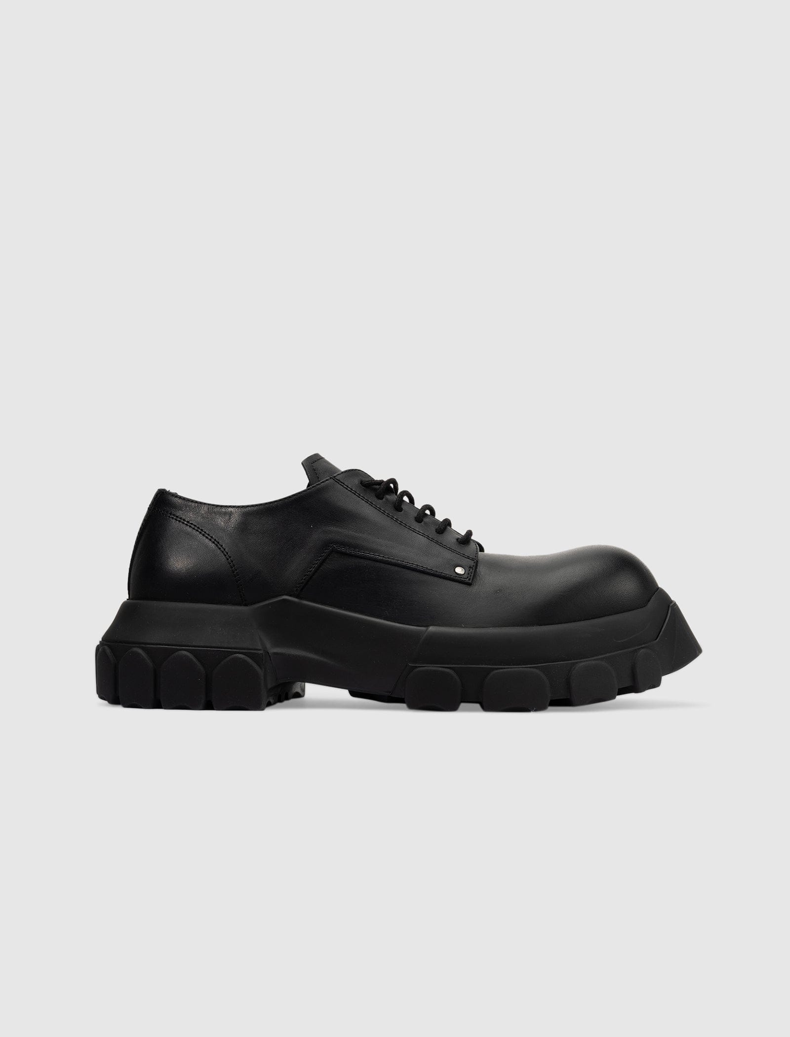 RICK OWENS LIDO LACE - UP BOZO TRACTOR BLACK/BLACK