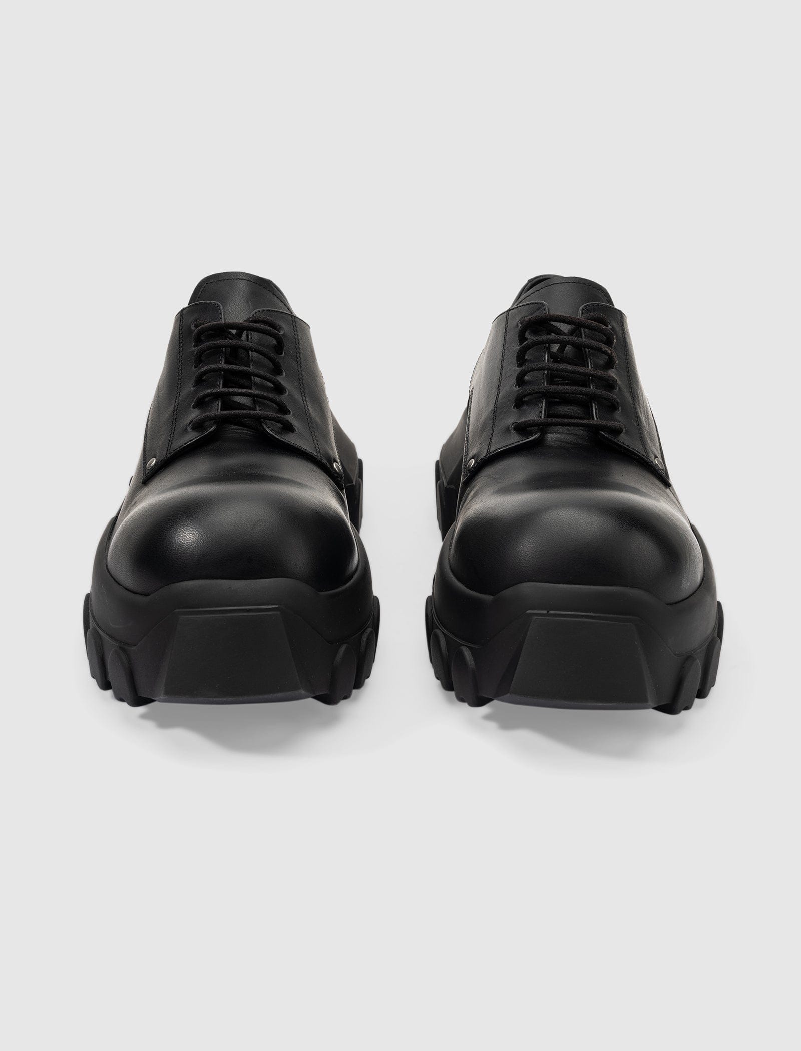RICK OWENS LIDO LACE - UP BOZO TRACTOR BLACK/BLACK