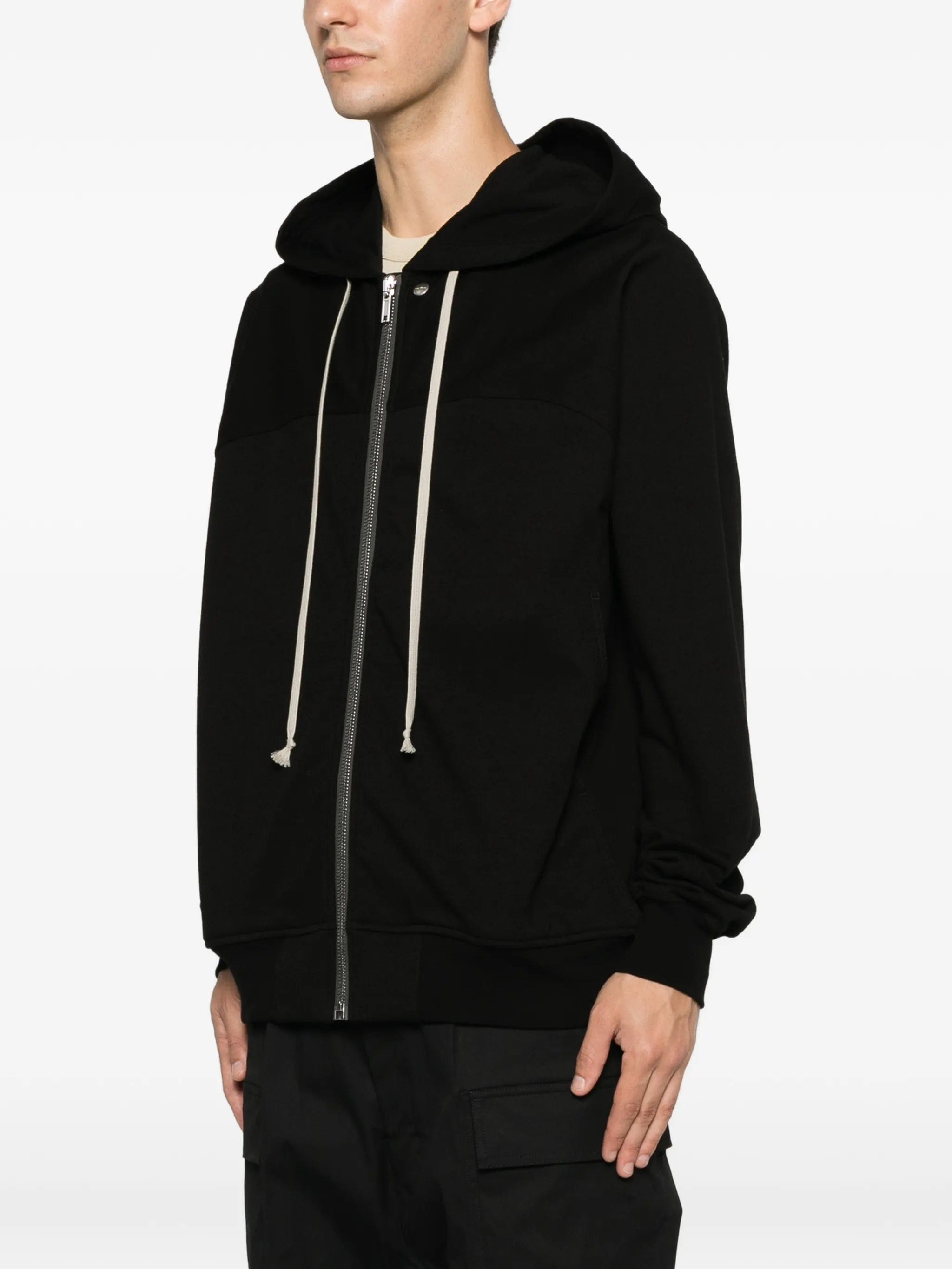 Rick Owens zip - up drawstring hoodie