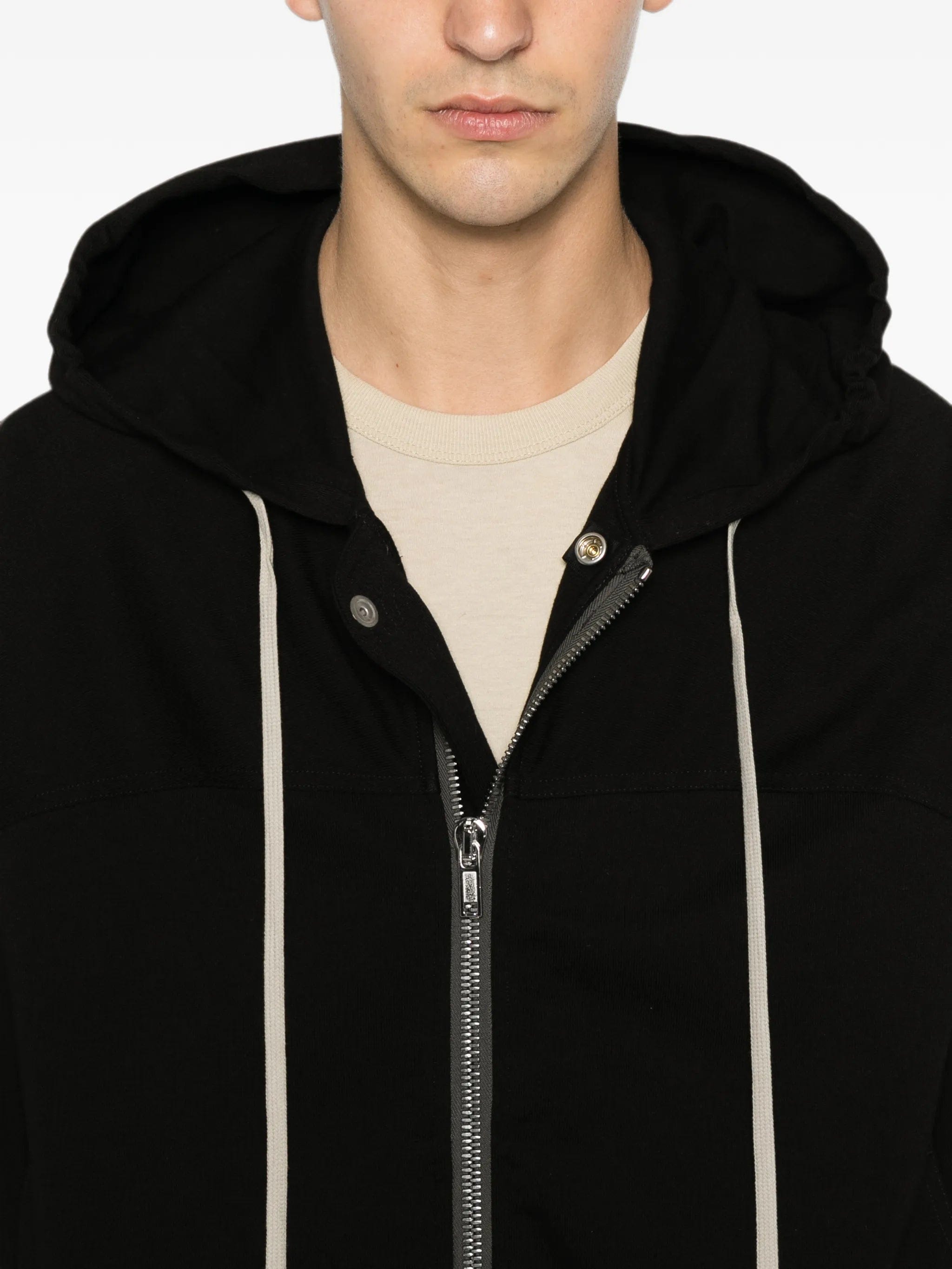 Rick Owens zip - up drawstring hoodie