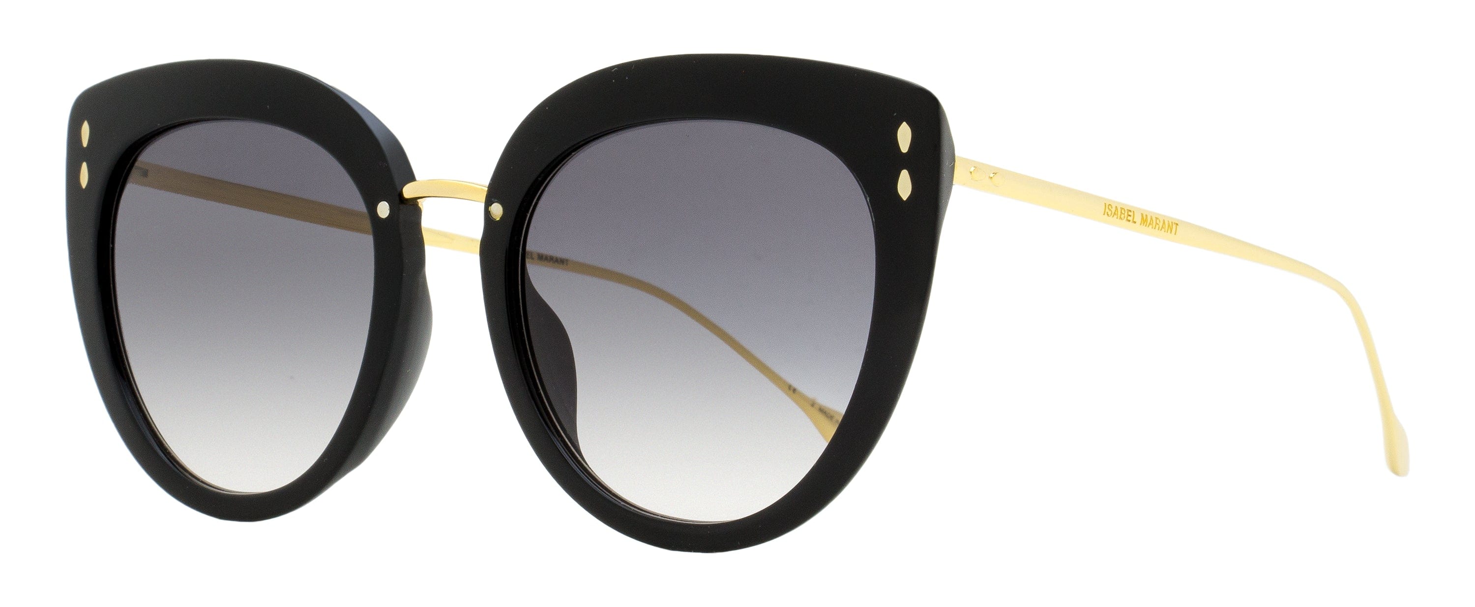 Isabel Marant Cat Eye Sunglasses IM0084GS 2M29O Black/Gold 55 mm