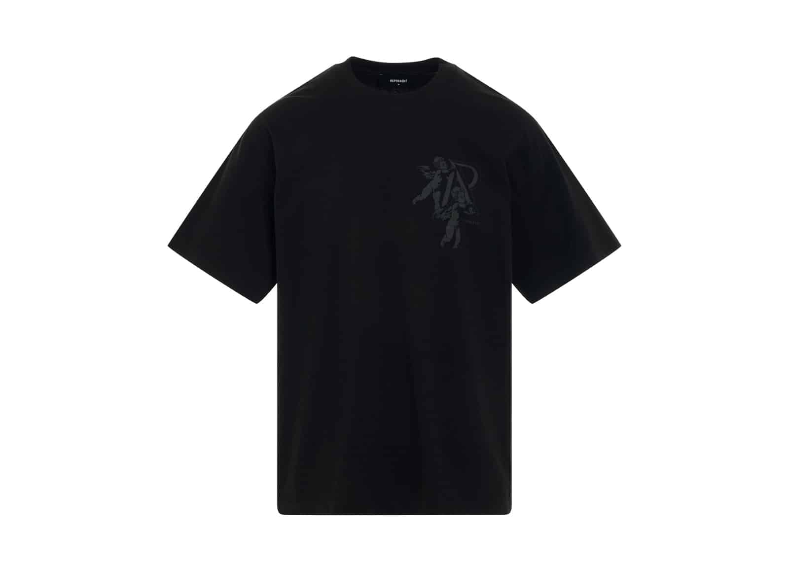Represent Cherub Initial T-Shirt Jet Black