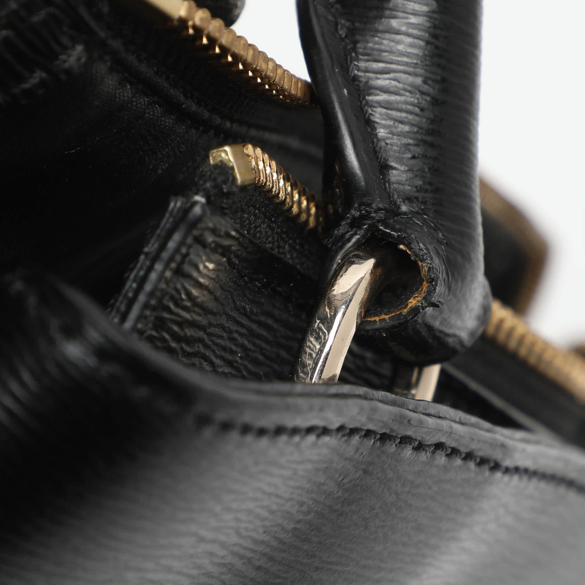 PAIGE Dkny Paige Black Leather Satchel