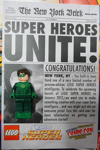LEGO MINIFIG NY Comic - Con 2011 Green Lantern comcon016 - 1
