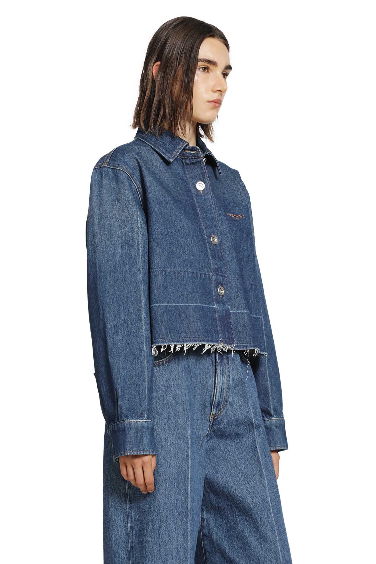 Givenchy Cropped Denim Shirt
