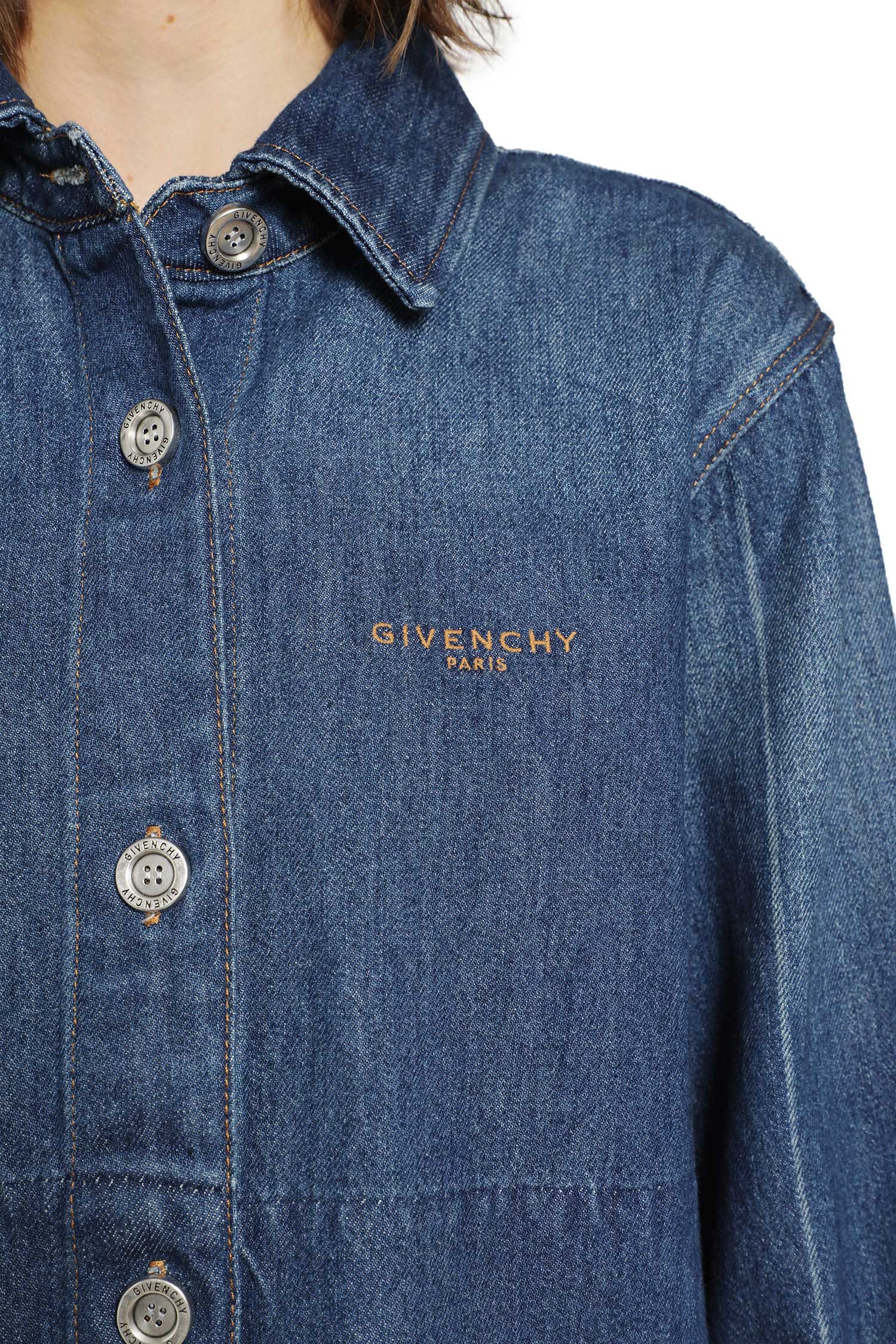 Givenchy Cropped Denim Shirt