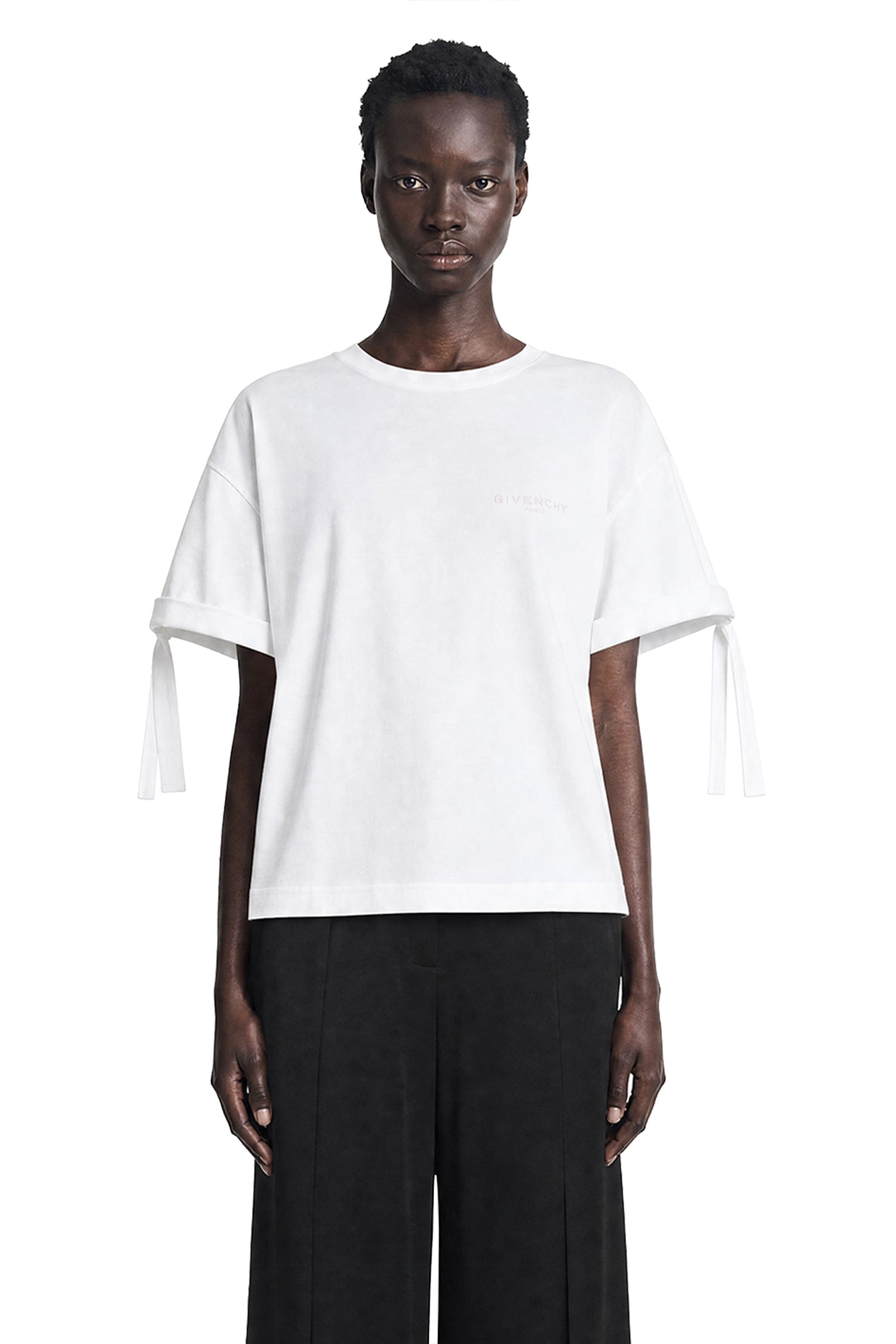Givenchy Gathered Cotton T - Shirt