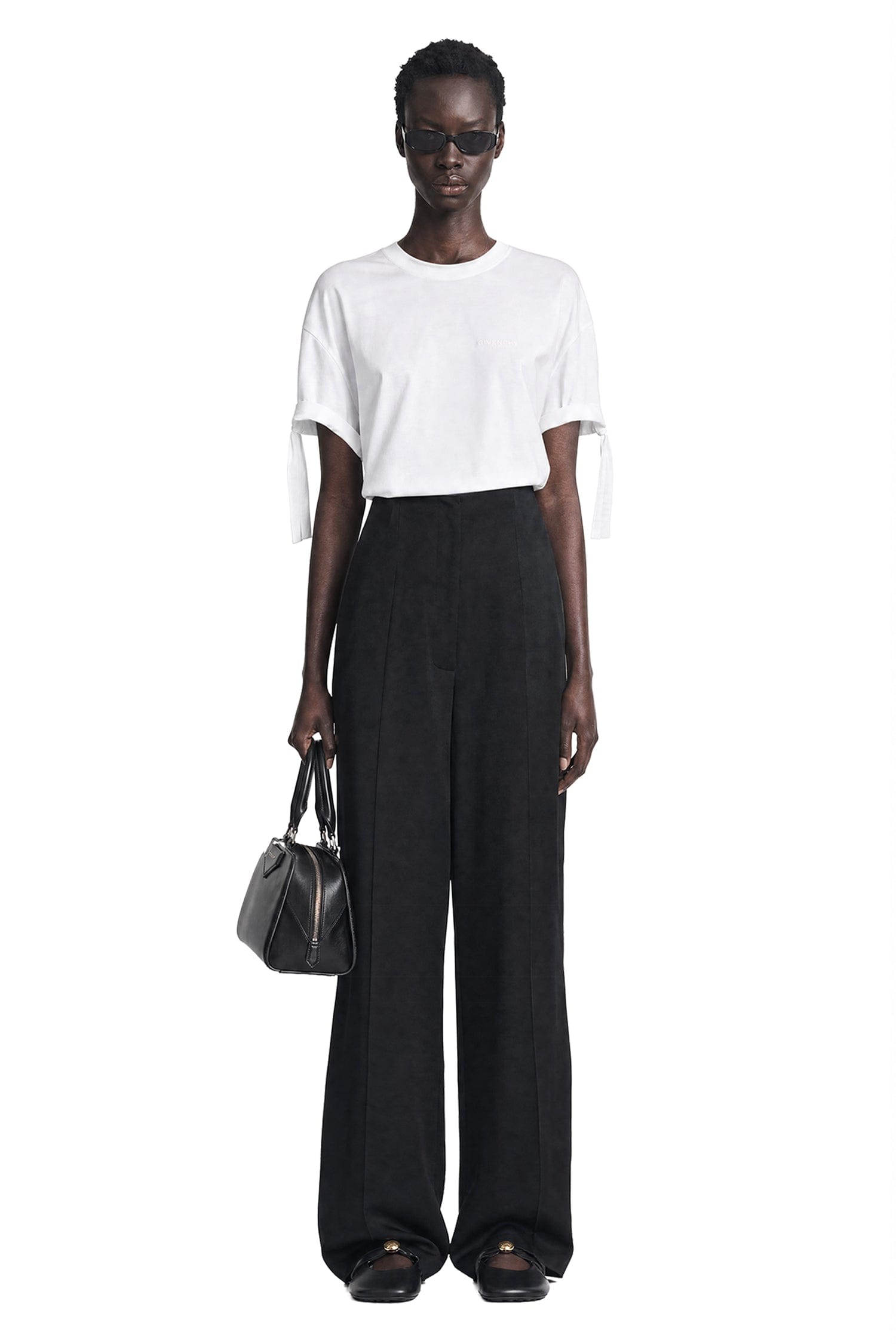 Givenchy Gathered Cotton T - Shirt