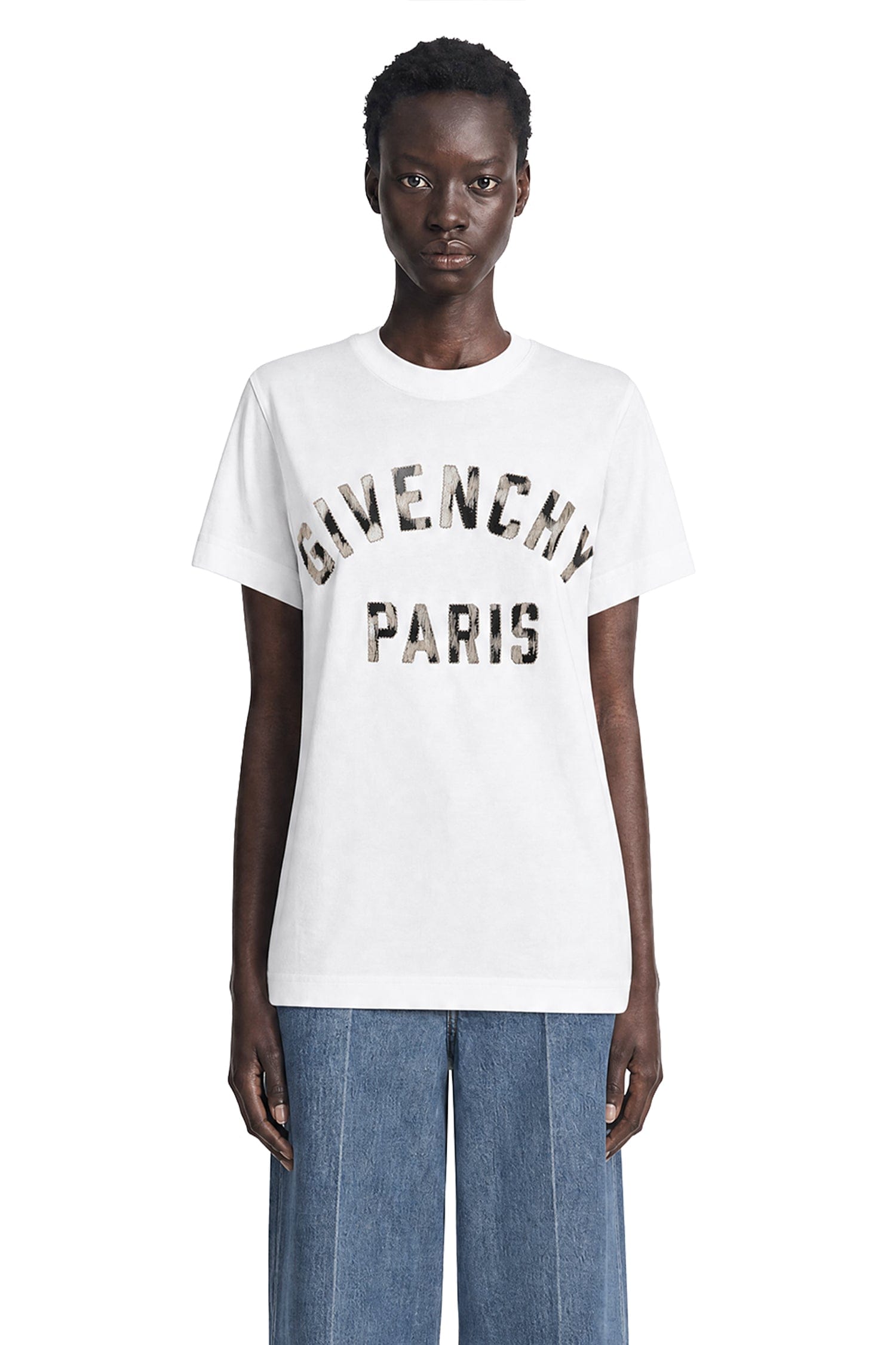 Givenchy Embroidered Logo Cotton T - shirt