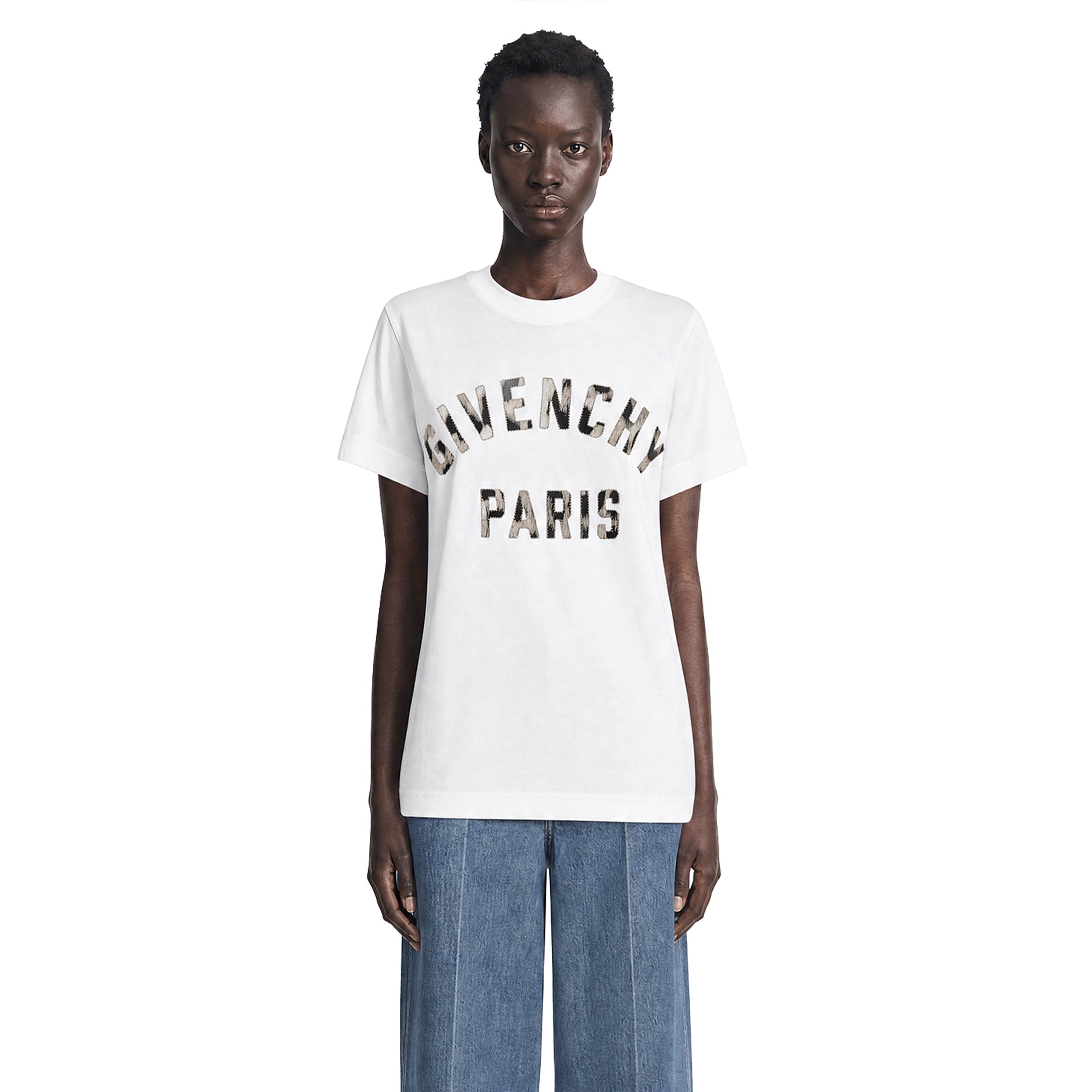 Givenchy Embroidered Logo Cotton T - shirt
