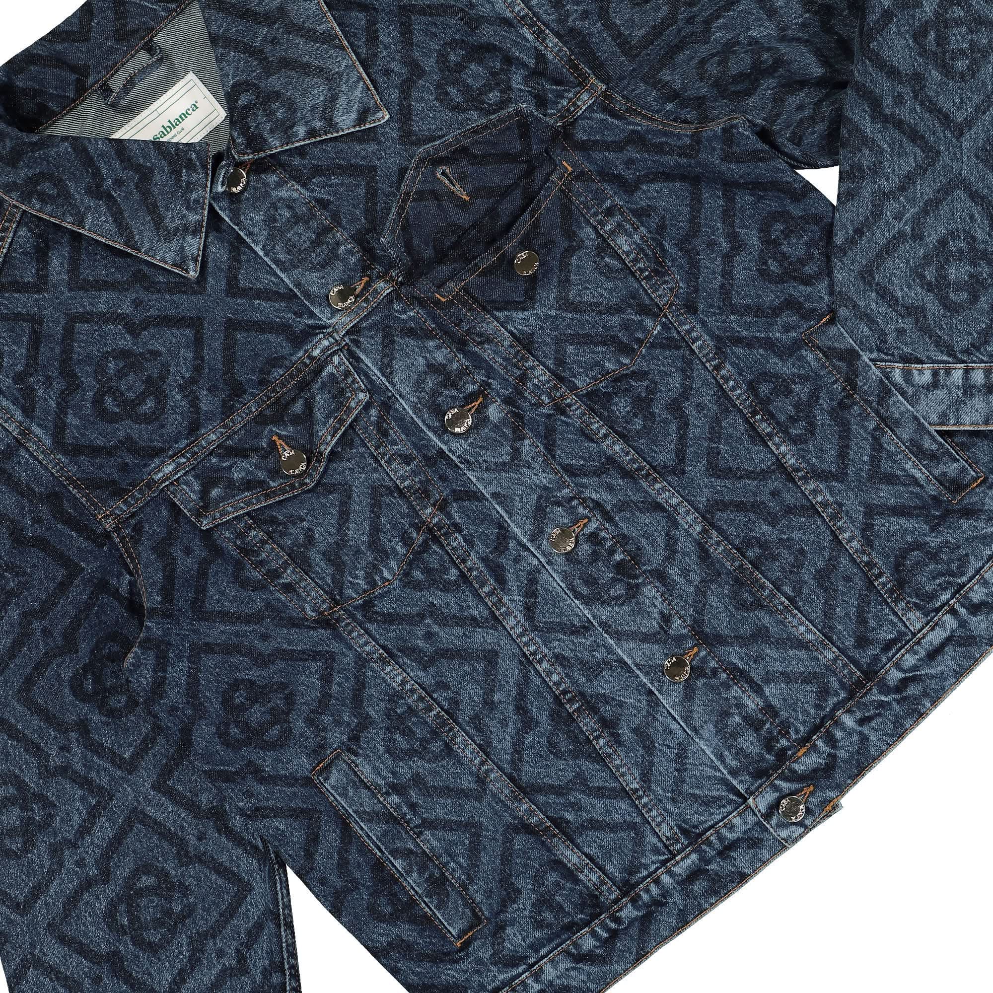 Casablanca Laser Monogram Denim Jacket