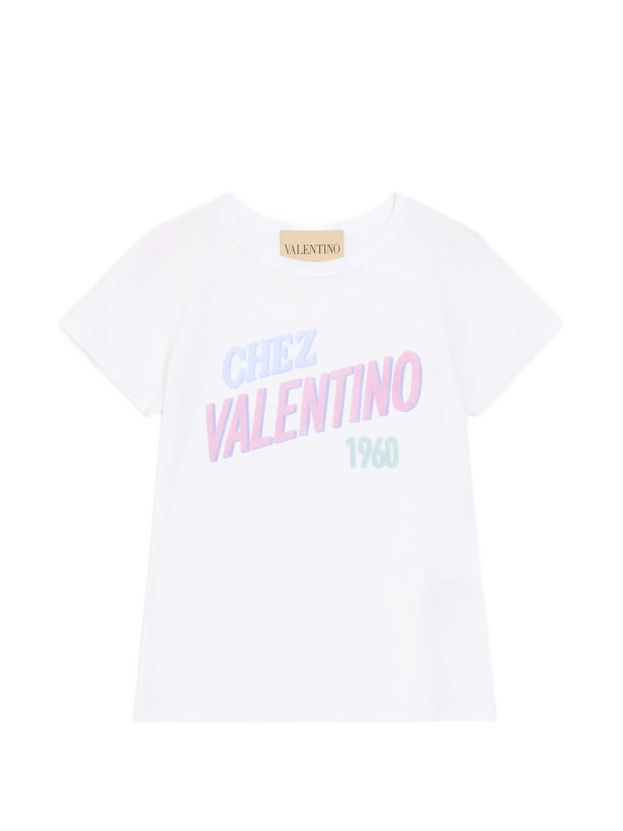 Valentino Garavani cotton jersey T - shirt with Chez 1960 print