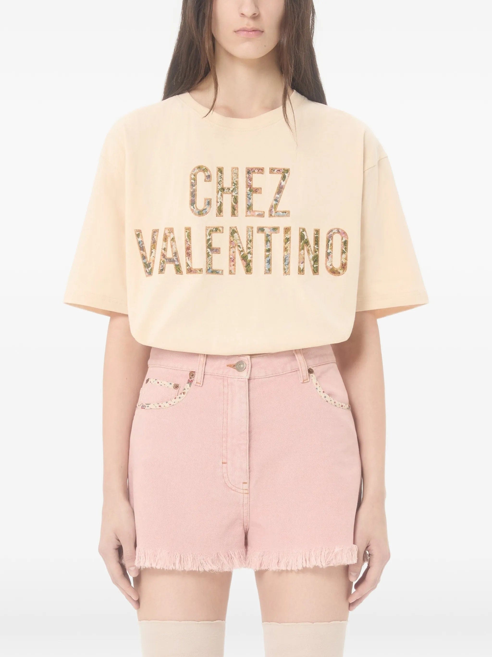 Valentino Garavani embroidered cotton T - Shirt