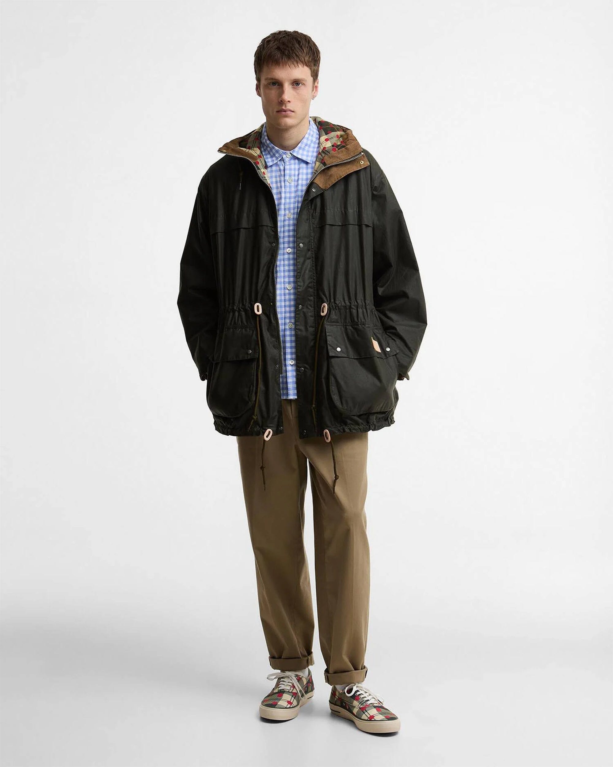 Barbour Chaqueta impermeable Relaxed Barbour x Paul Smith Durham Wax para hombre