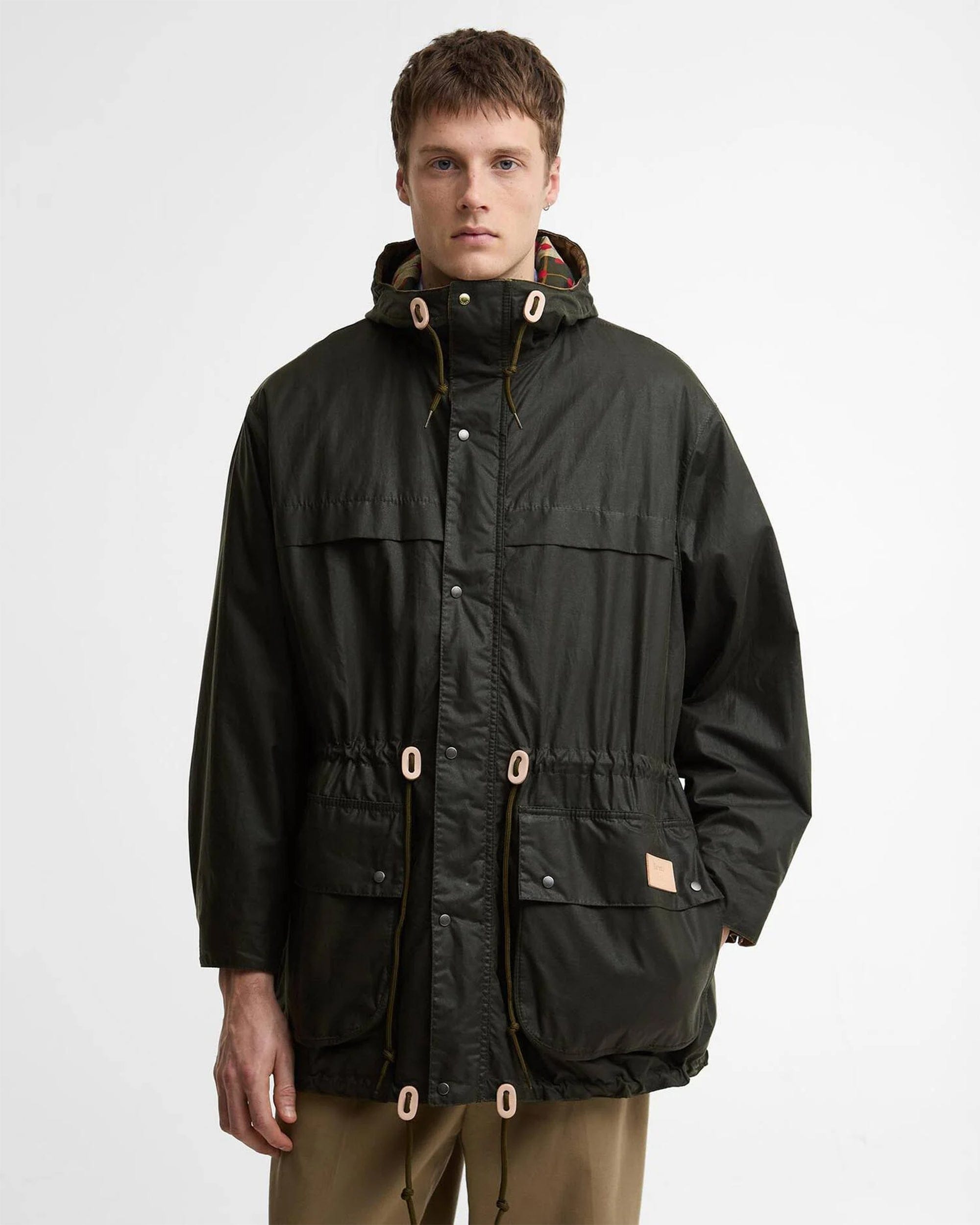 Barbour Chaqueta impermeable Relaxed Barbour x Paul Smith Durham Wax para hombre