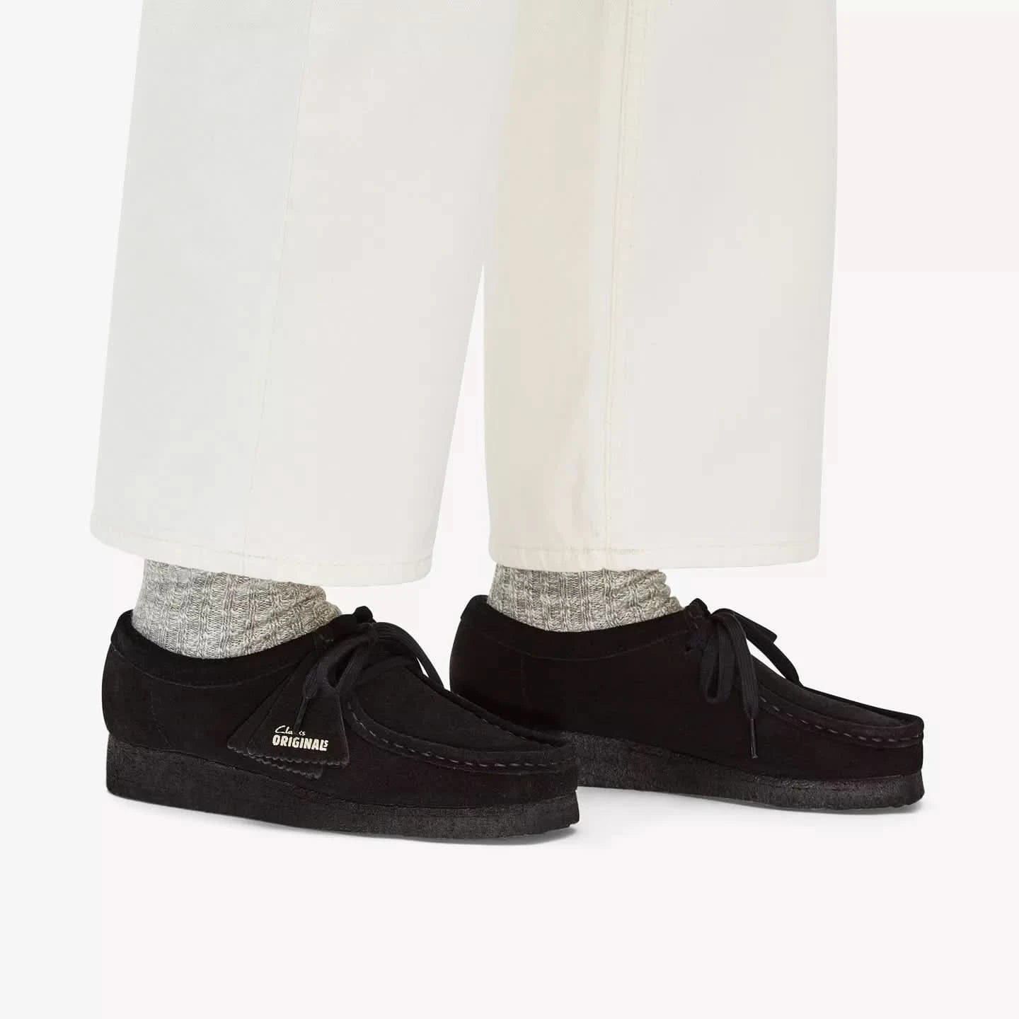 Clarks Originals W's Wallabee Black Suede