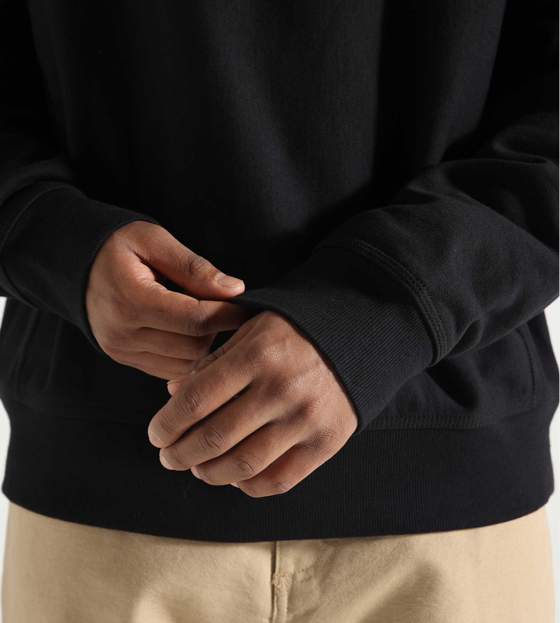 Carhartt WIP Half Zip American Script Sweater Black
